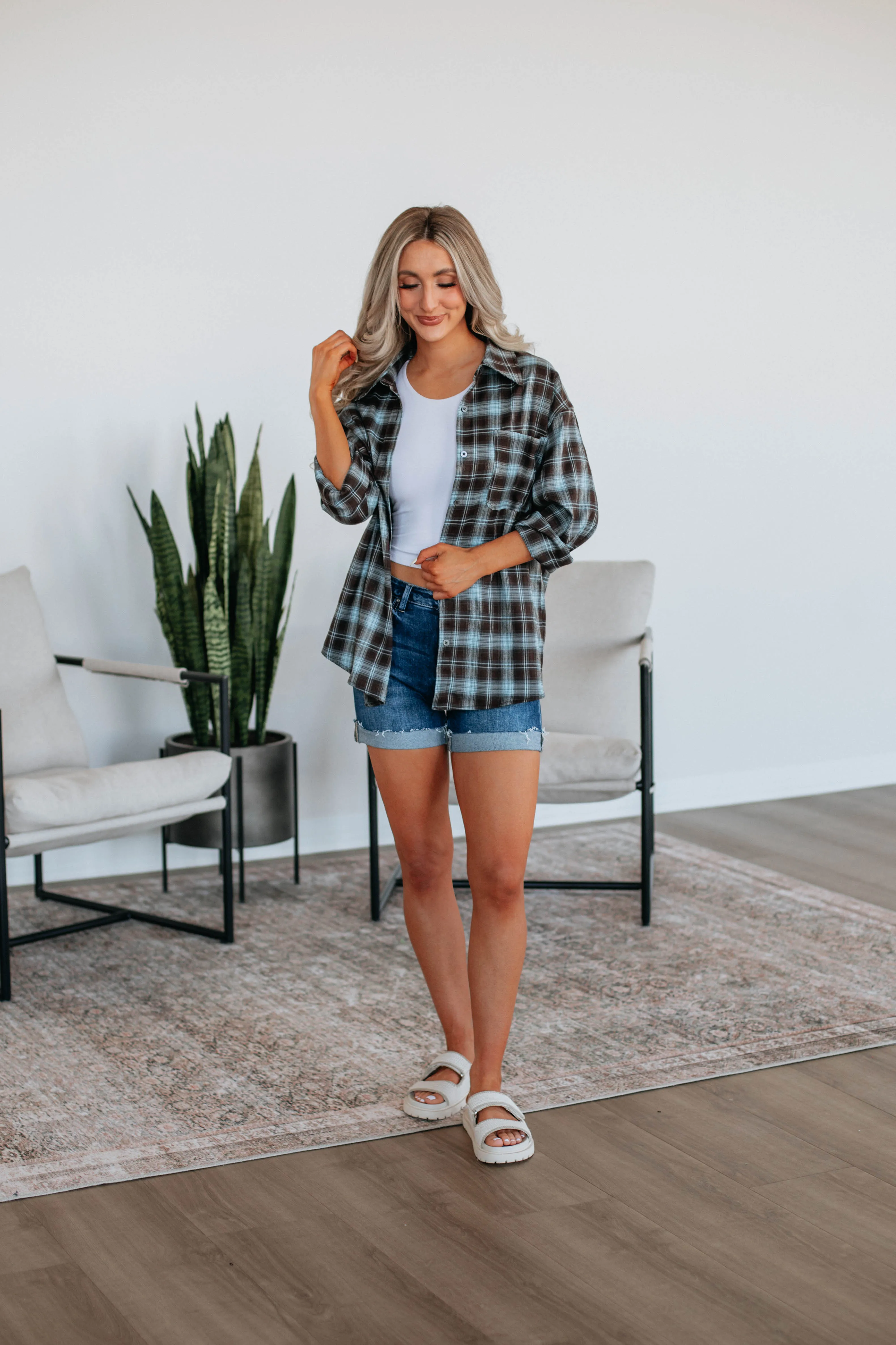 Ethan Oversized Flannel Top