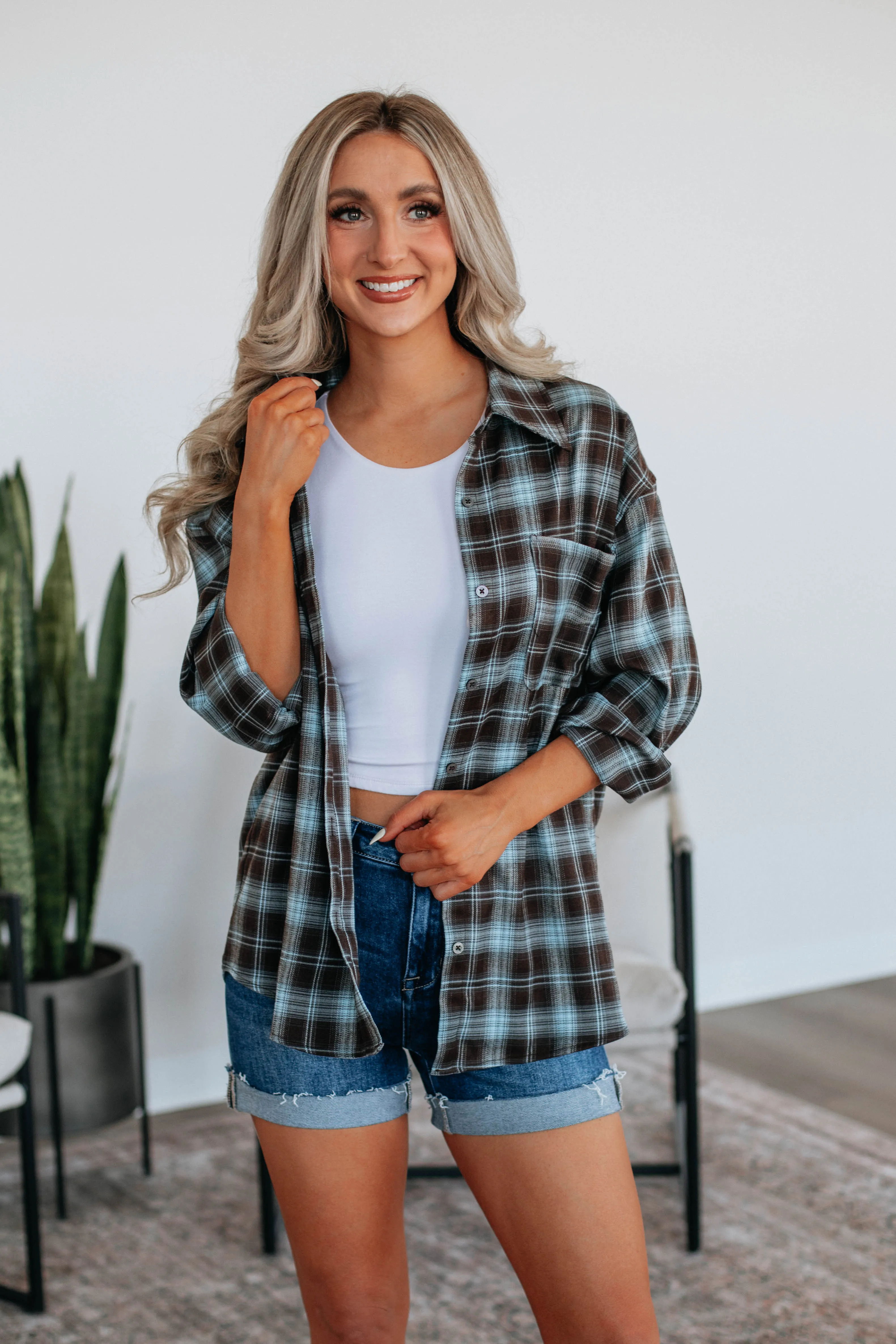 Ethan Oversized Flannel Top