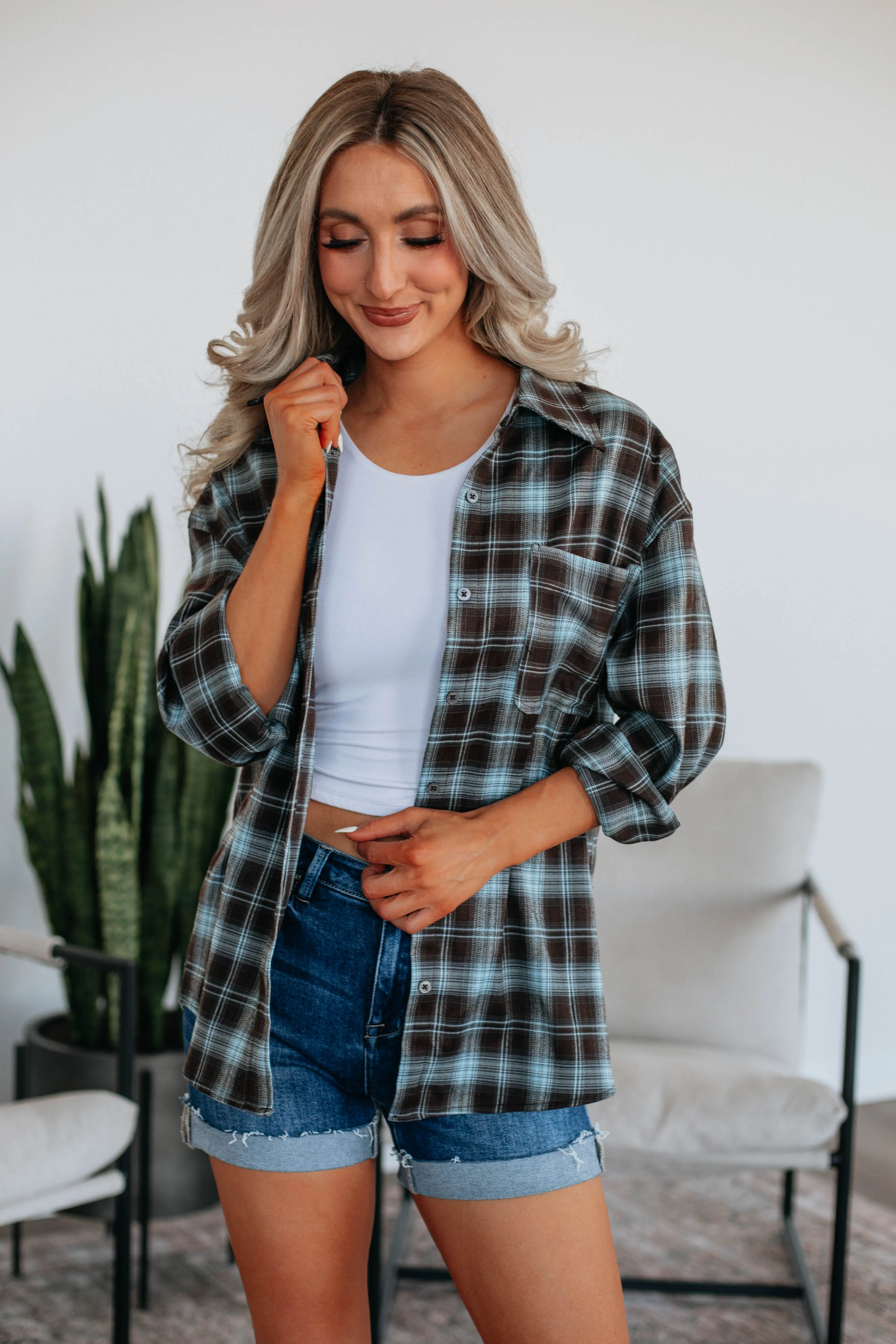 Ethan Oversized Flannel Top