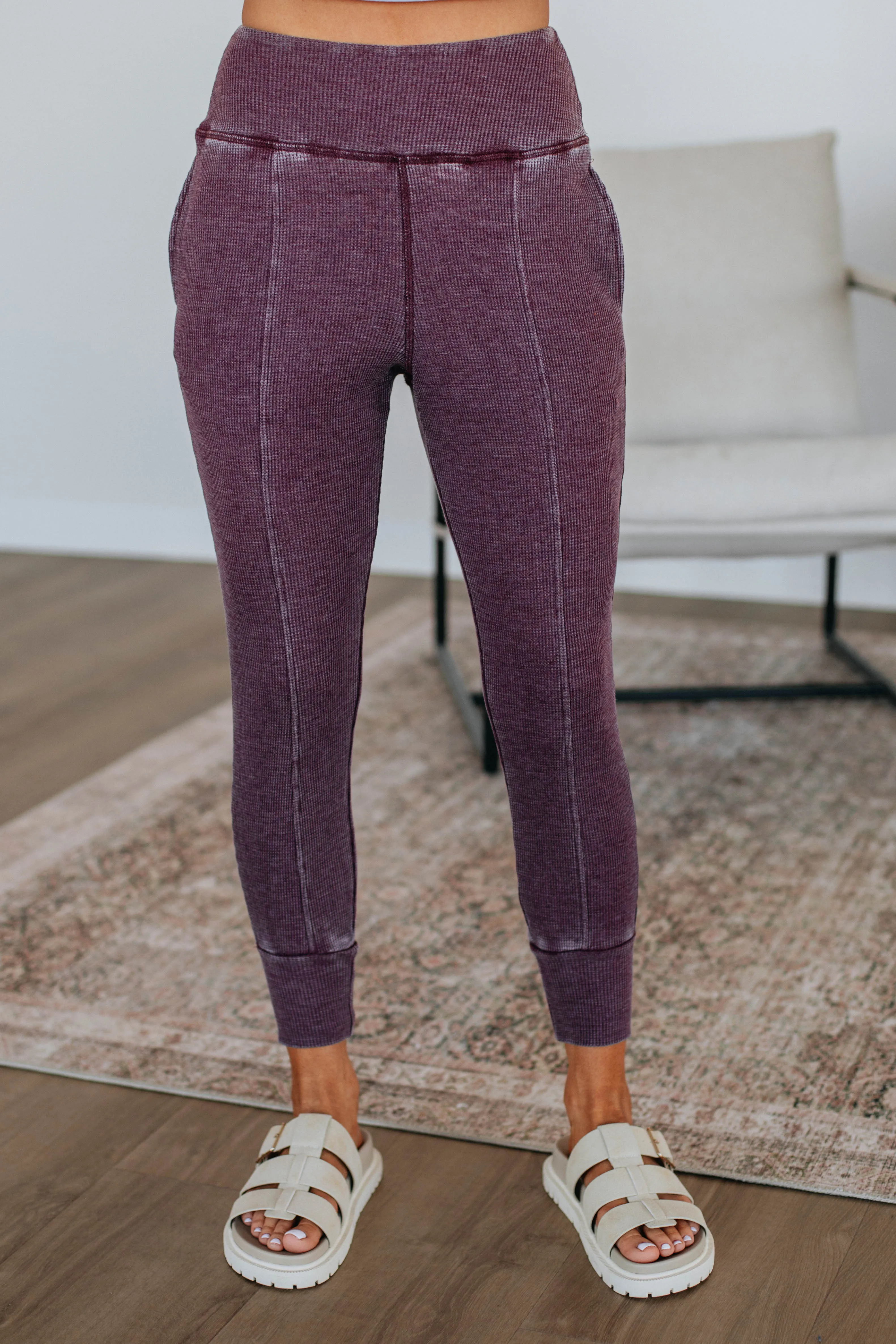 Go The Distance Joggers - Plum