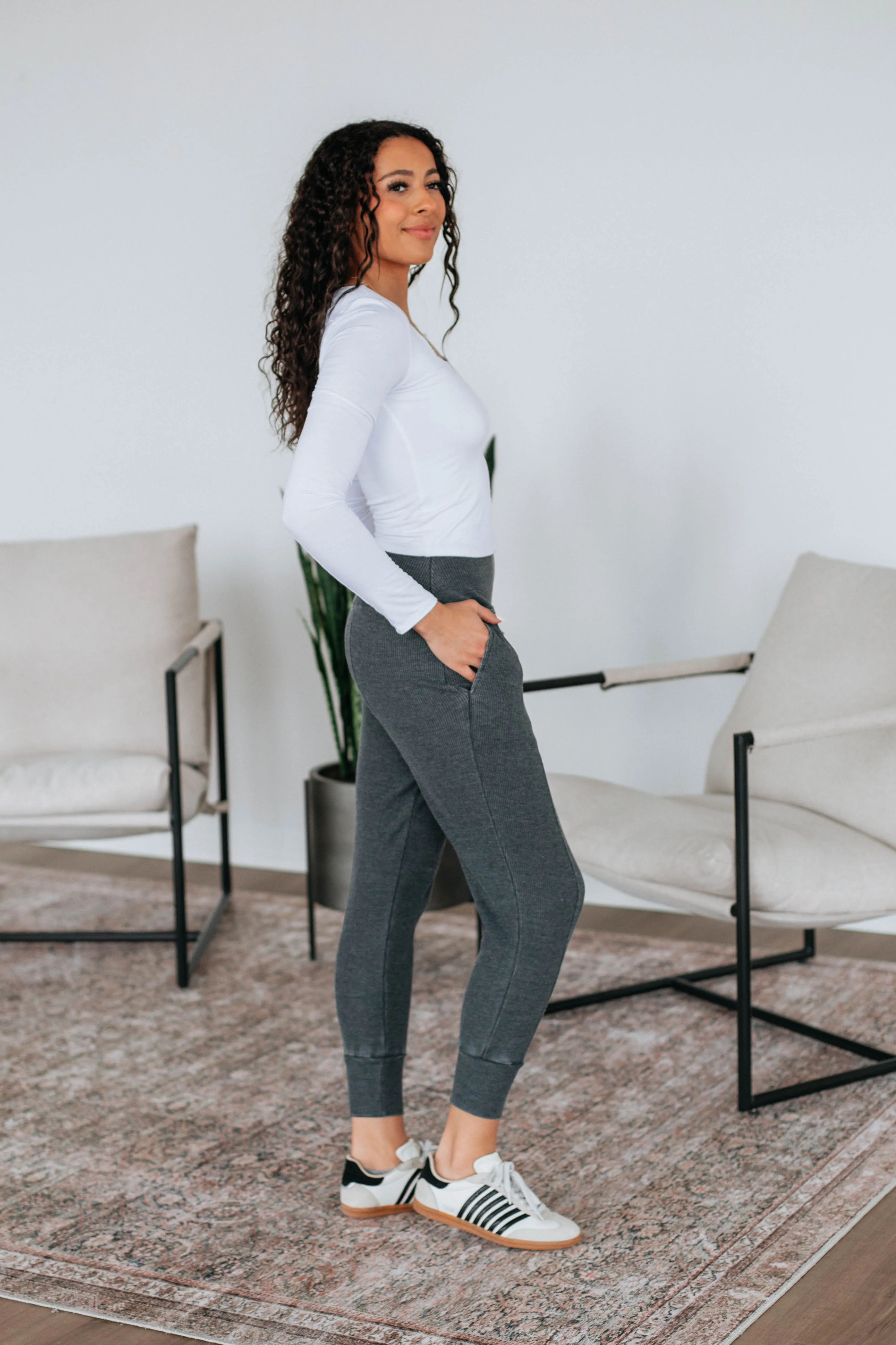 Go The Distance Joggers - Vintage Black