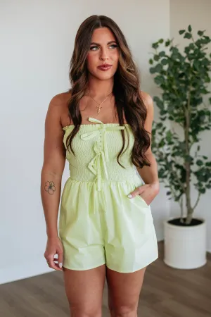 Jacey Romper - Lime