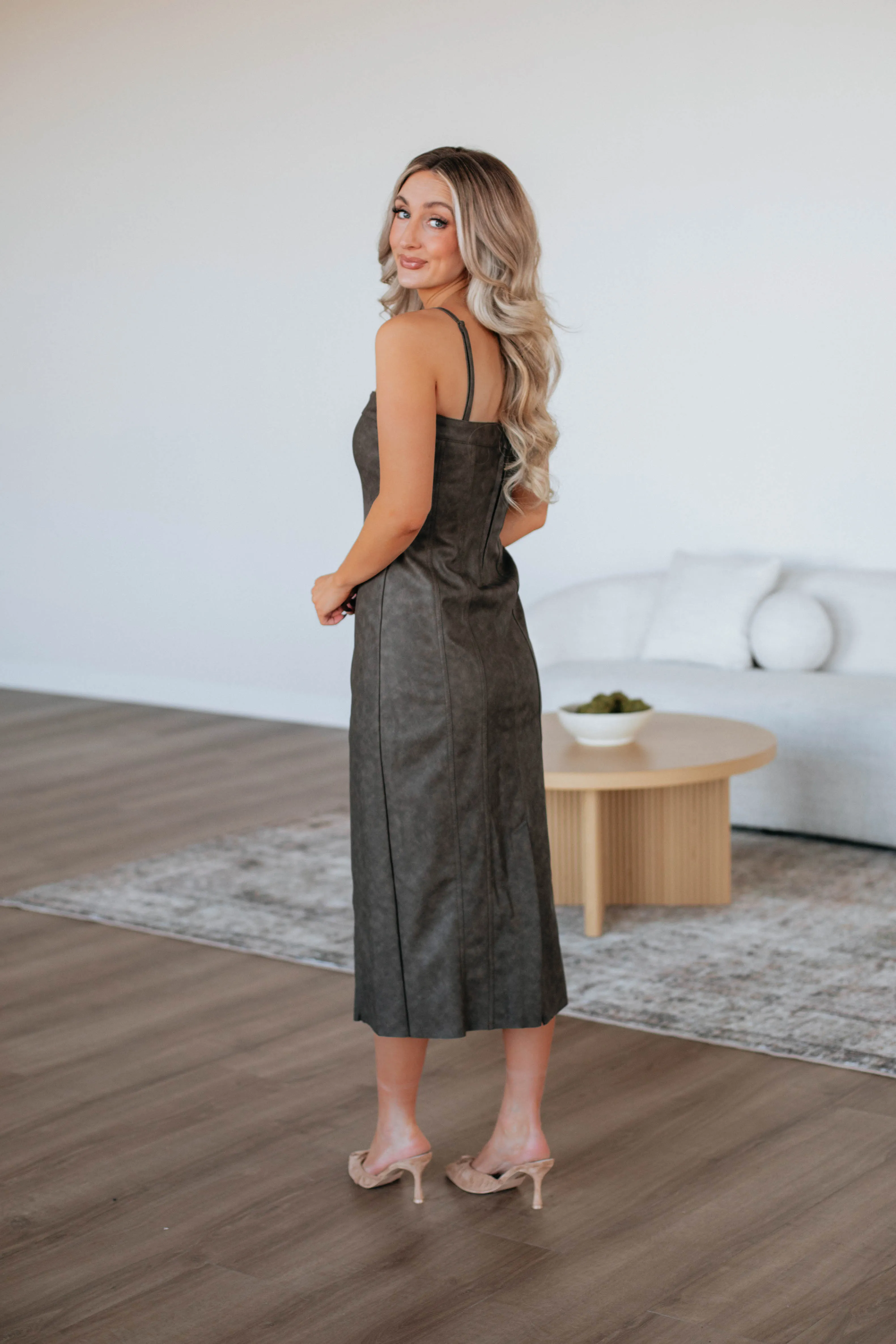 Jacklyn Leather Dress