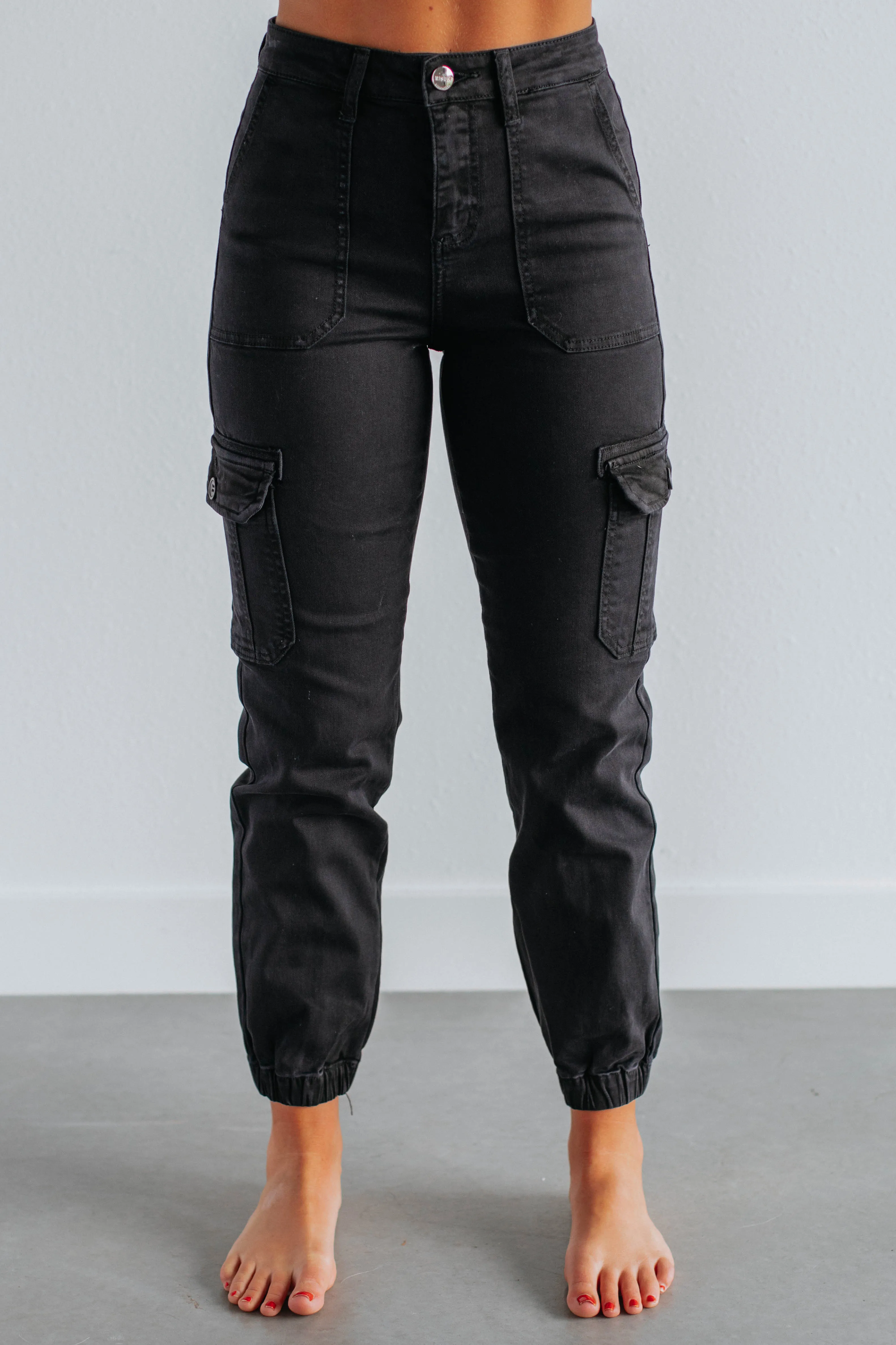 Jadia Risen Cargo Pants - Vintage Black