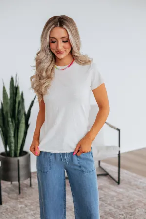 Jeannette Basic Tee - Natural