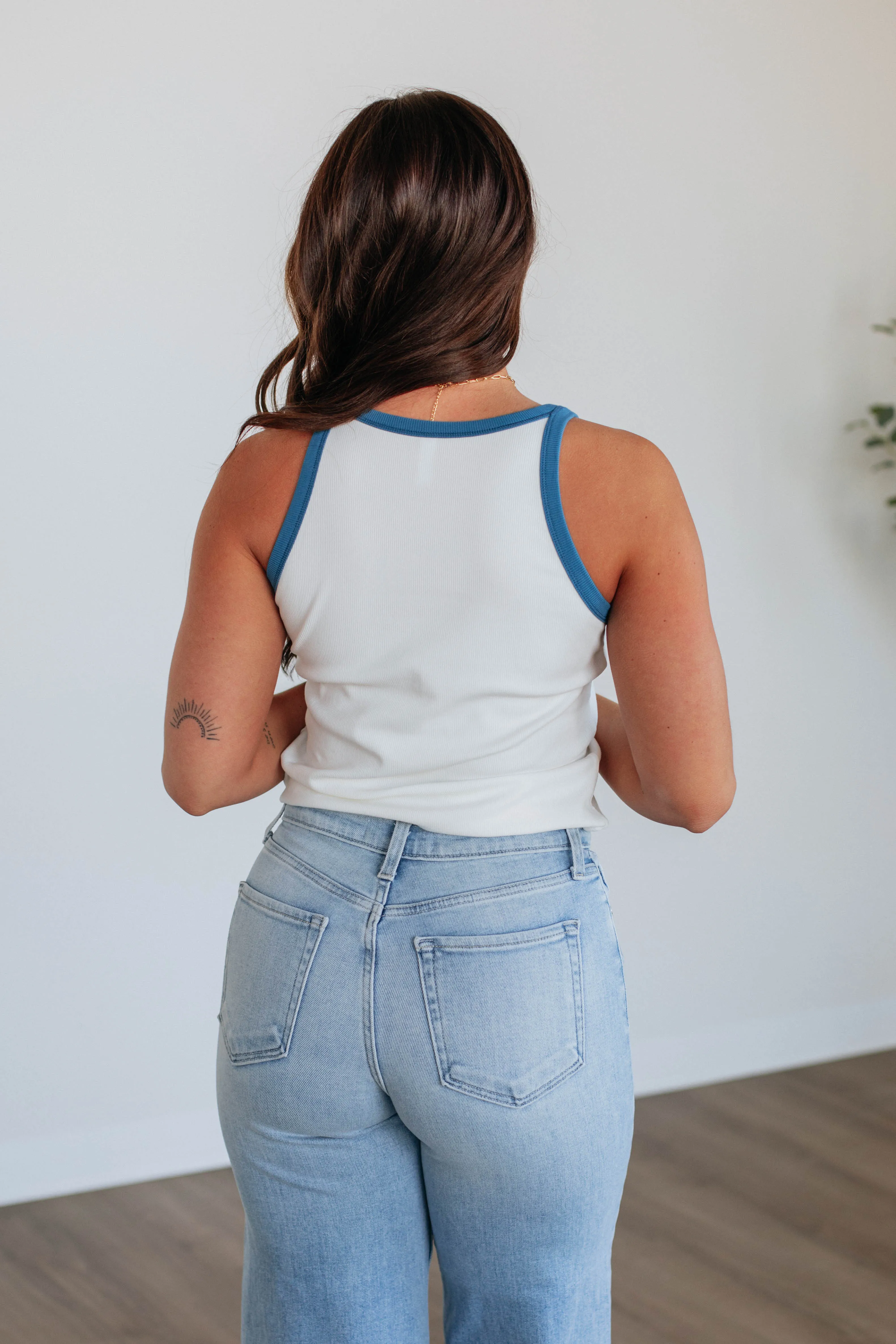 Kacie Tank - Steel Blue Mix