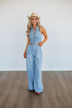 Kash Denim Jumpsuit
