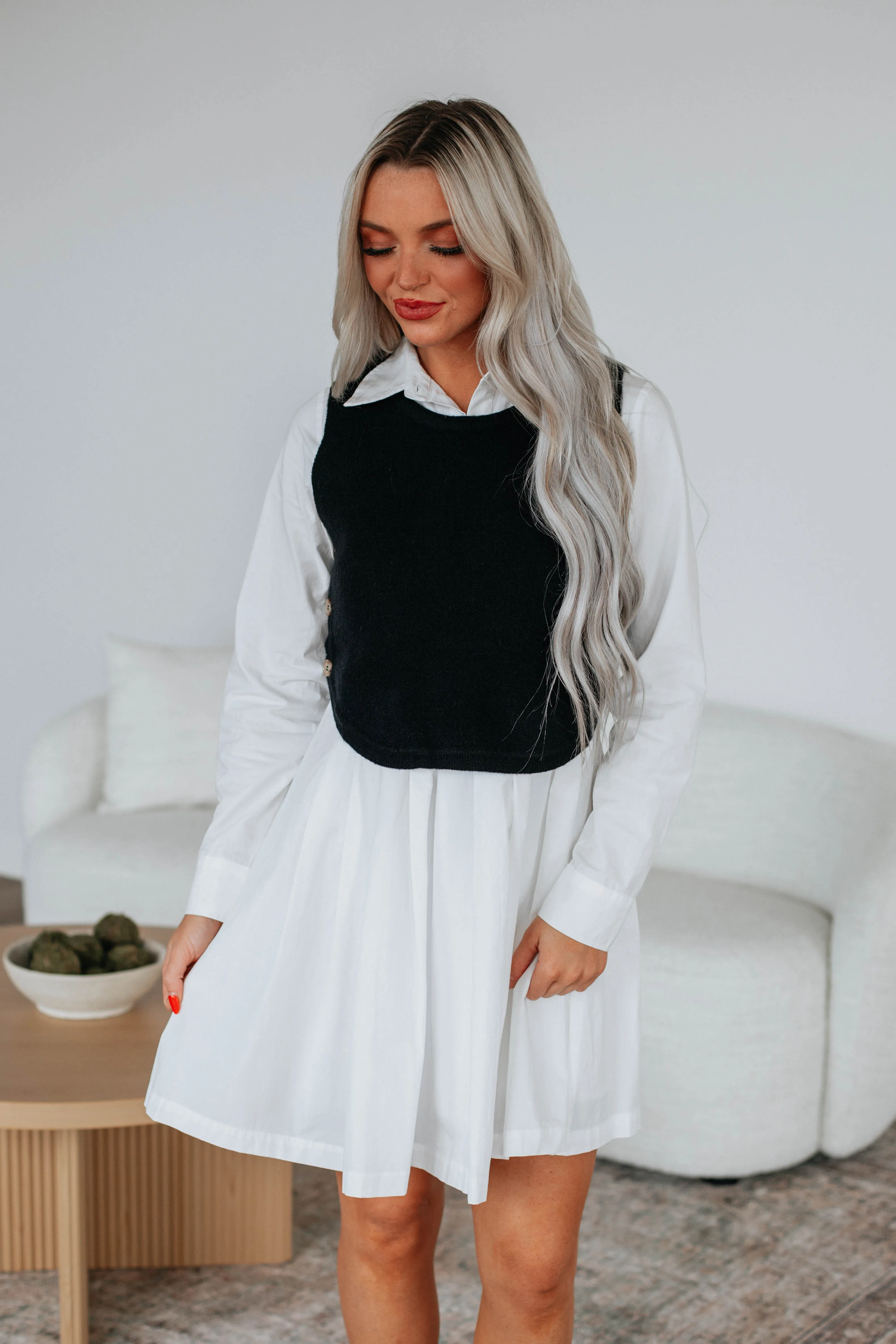 Kathryn Sweater Vest - Black