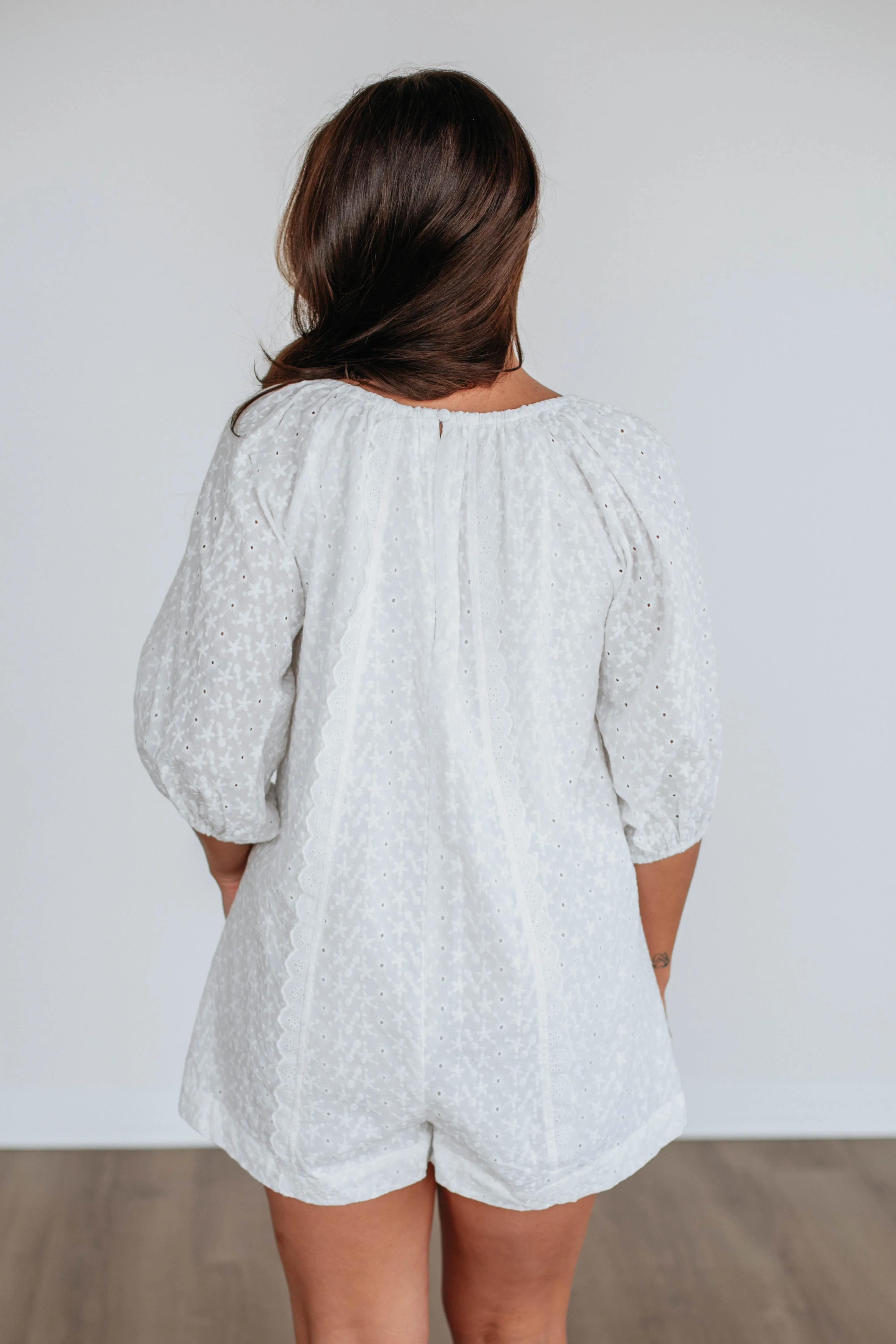 Larina Eyelet Romper