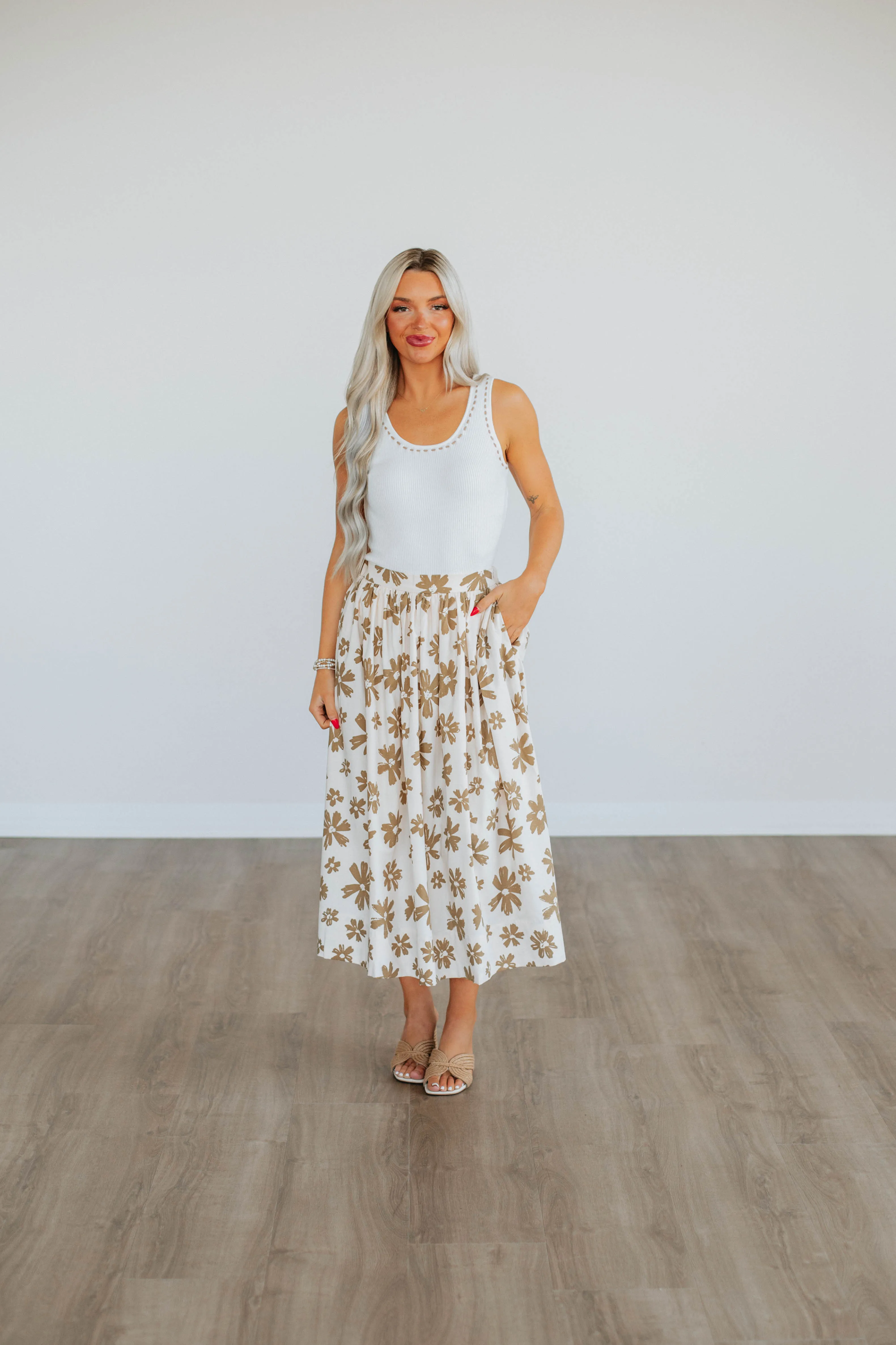 Lehni Ribbed Tank - Ivory