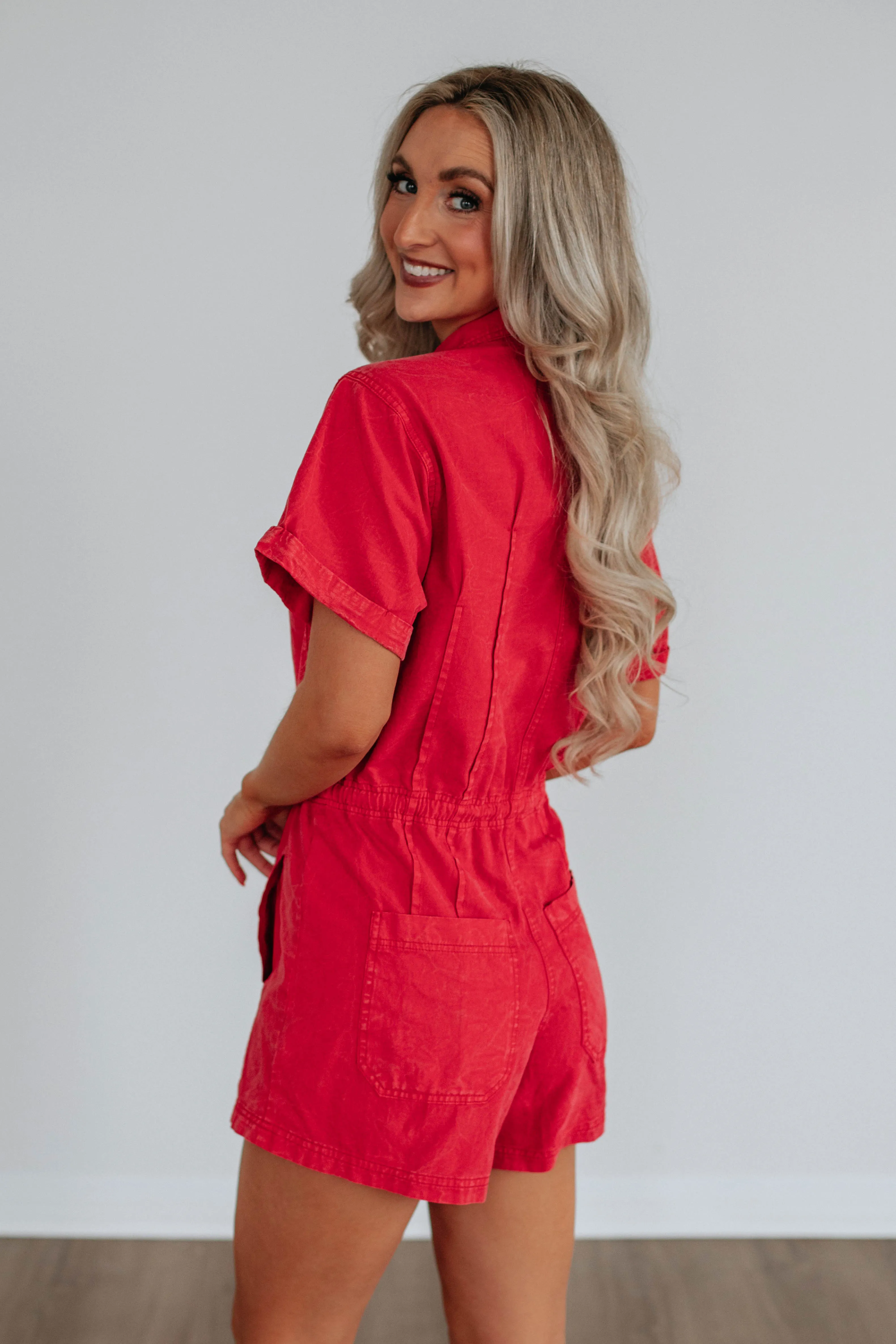 Lezley Denim Romper