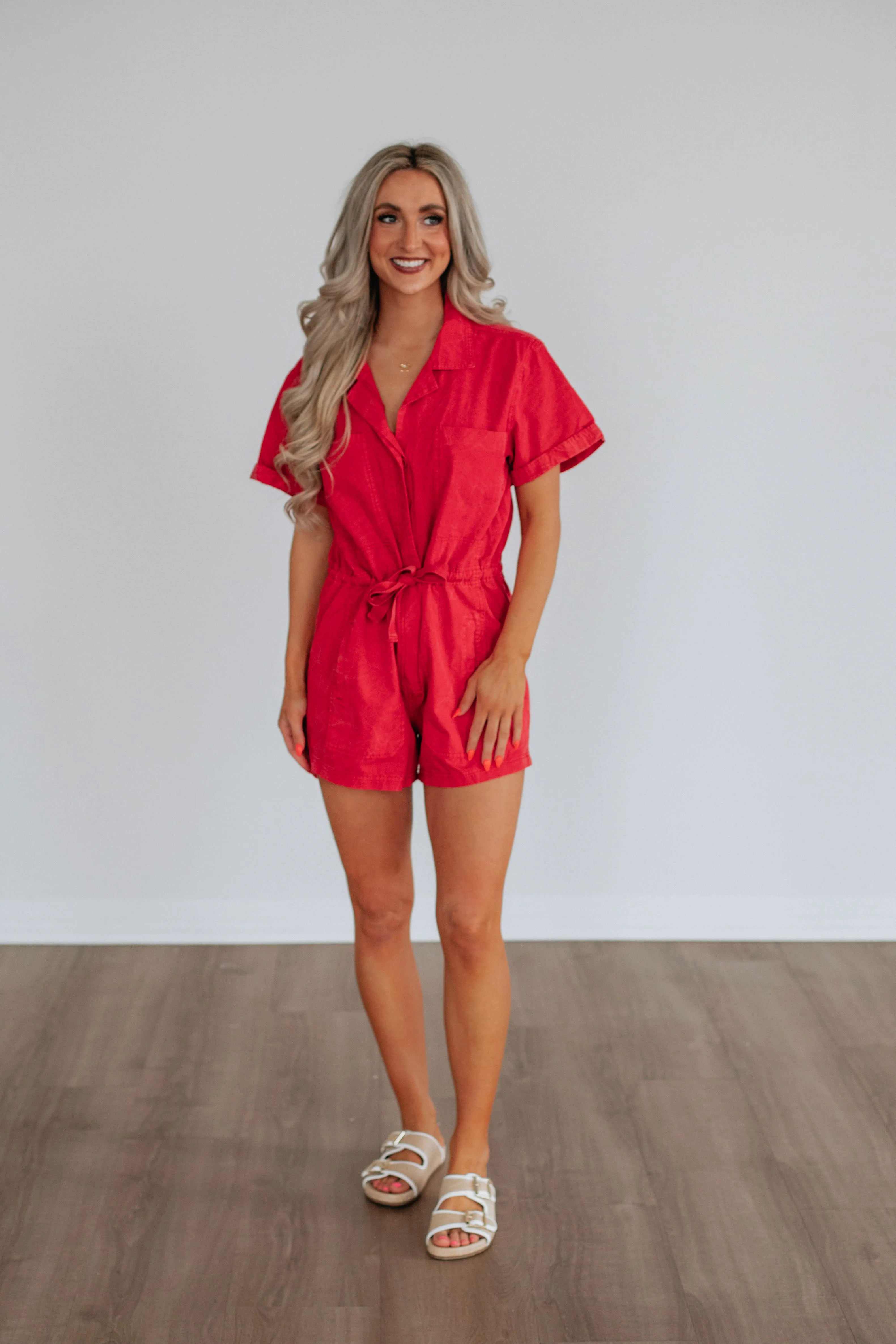 Lezley Denim Romper