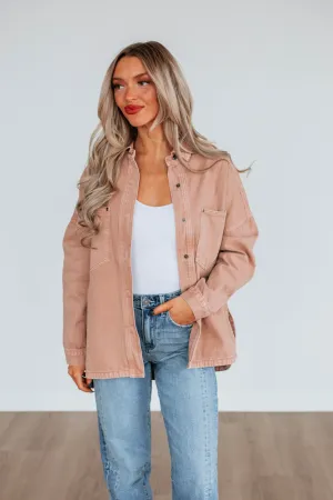 Lovelynn Shacket - Dusty Mauve