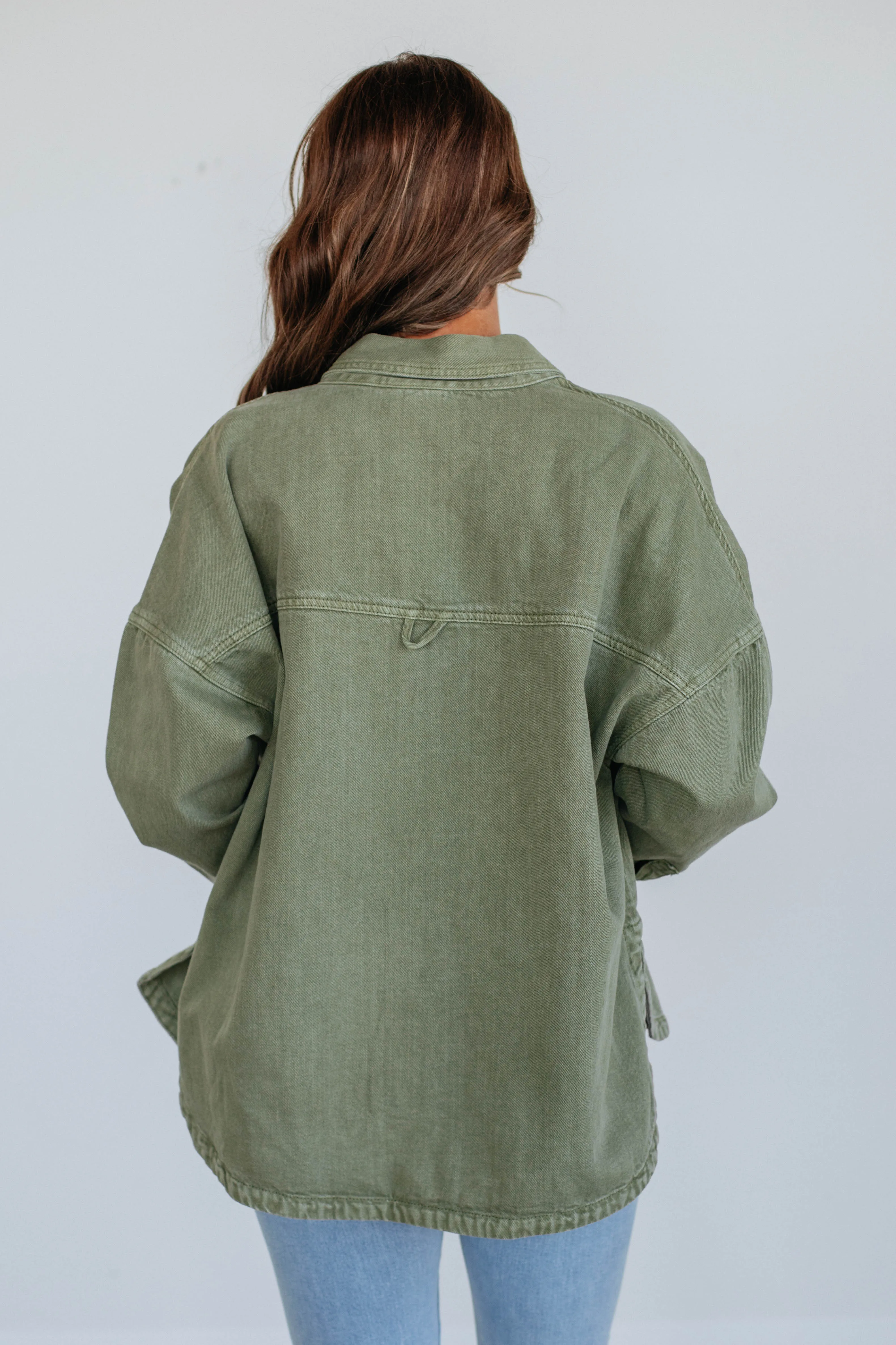 Lovelynn Shacket - Olive