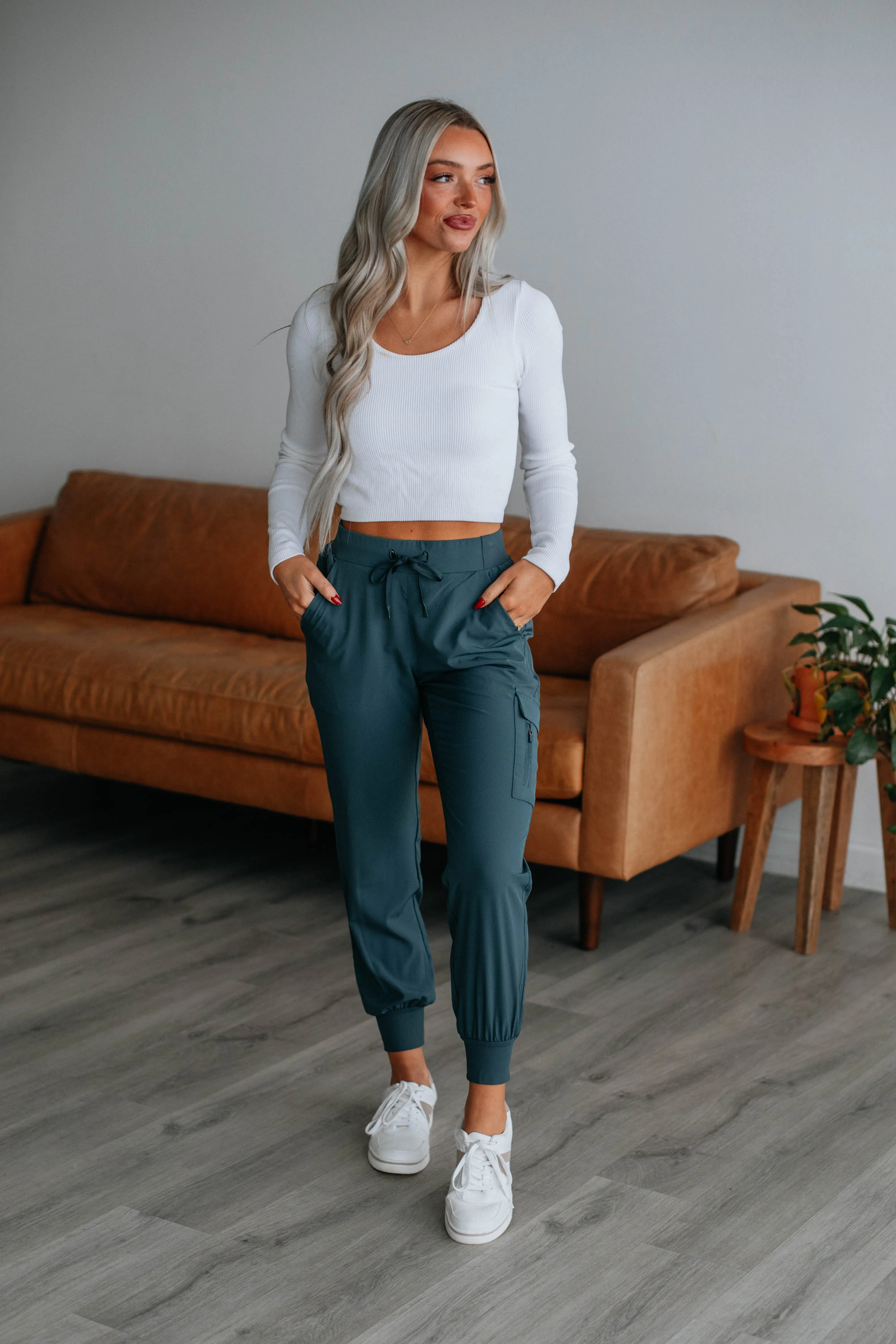 Malena Active Joggers - Peacock