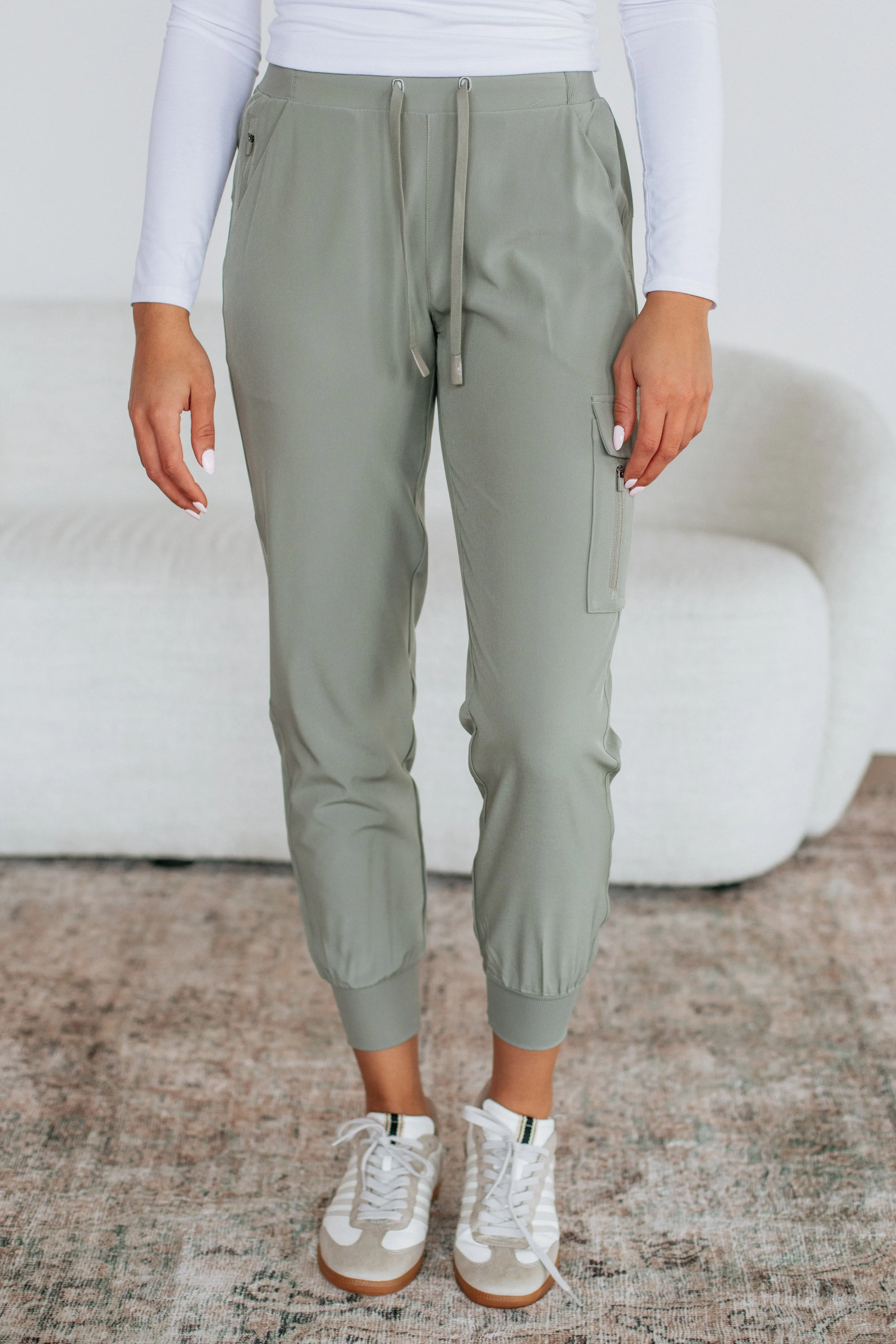 Malena Active Joggers - Sea Salt