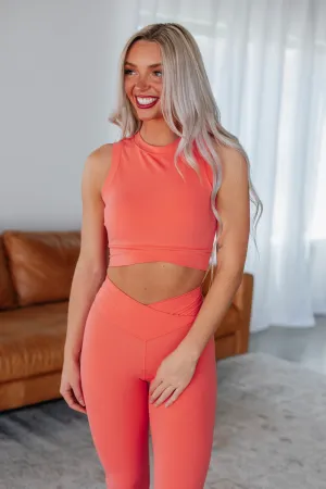 Mallory Crossover Tank - Watermelon