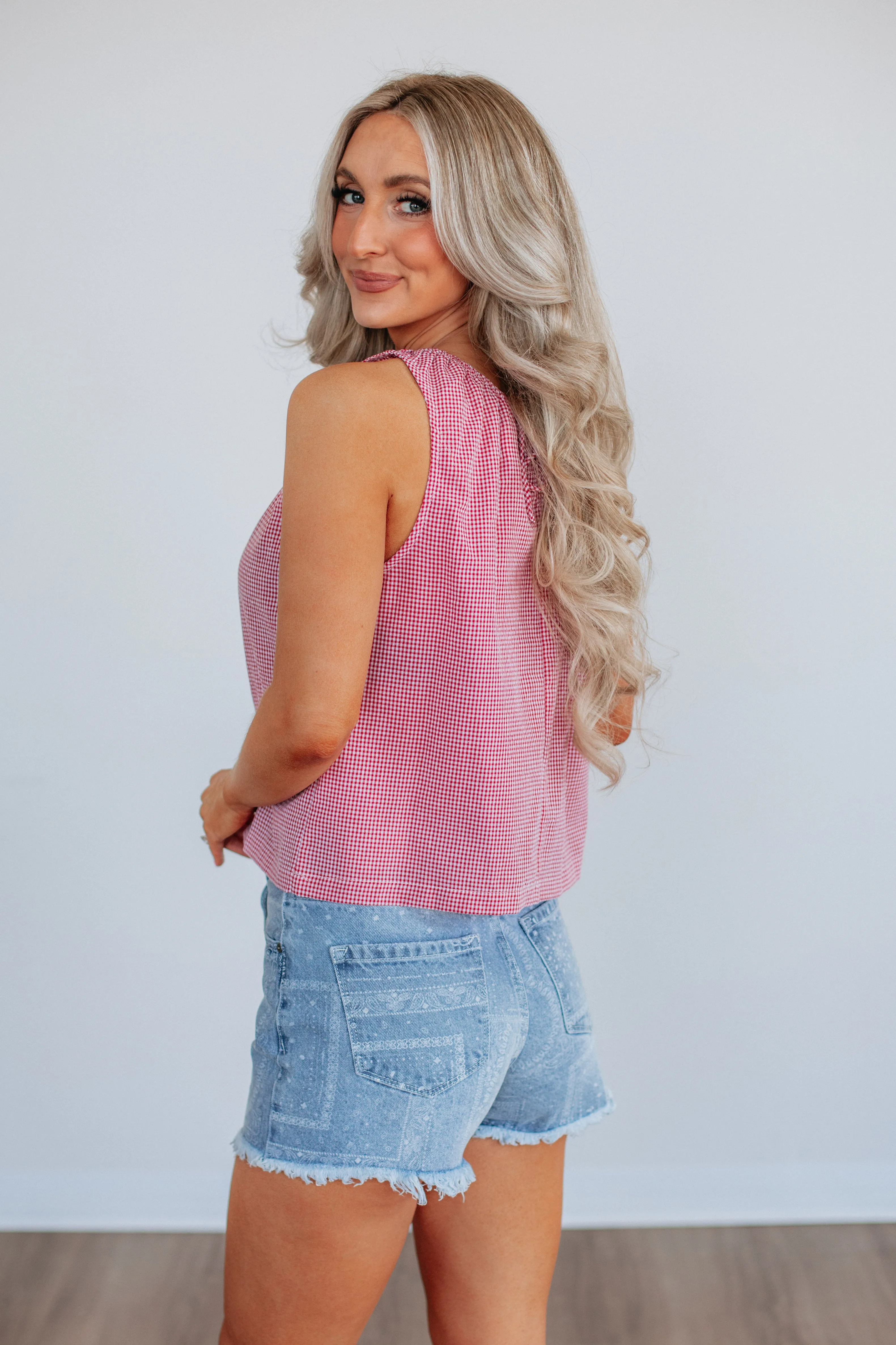 Mareena Gingham Top