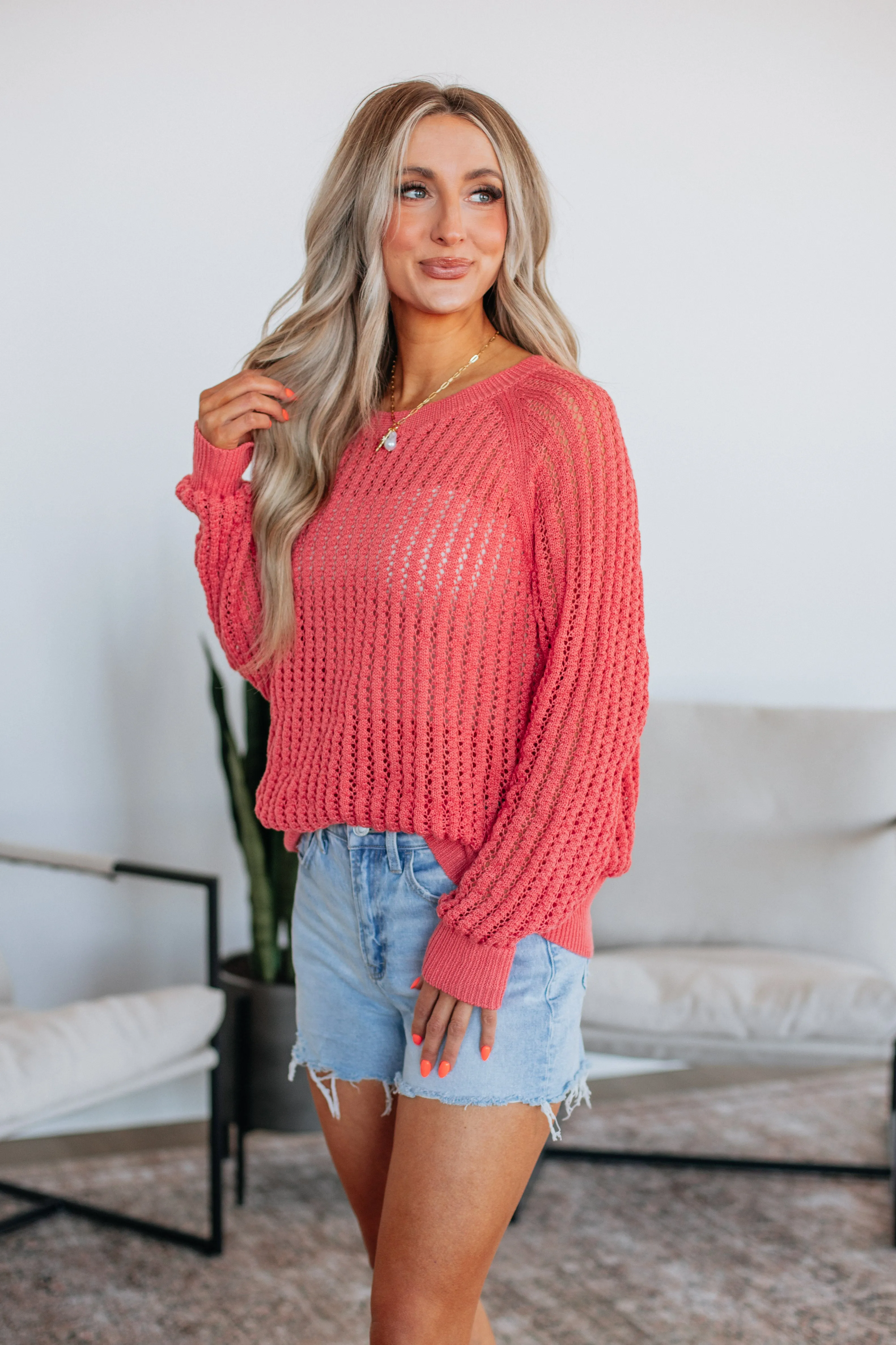 Mariza Sweater - Coral