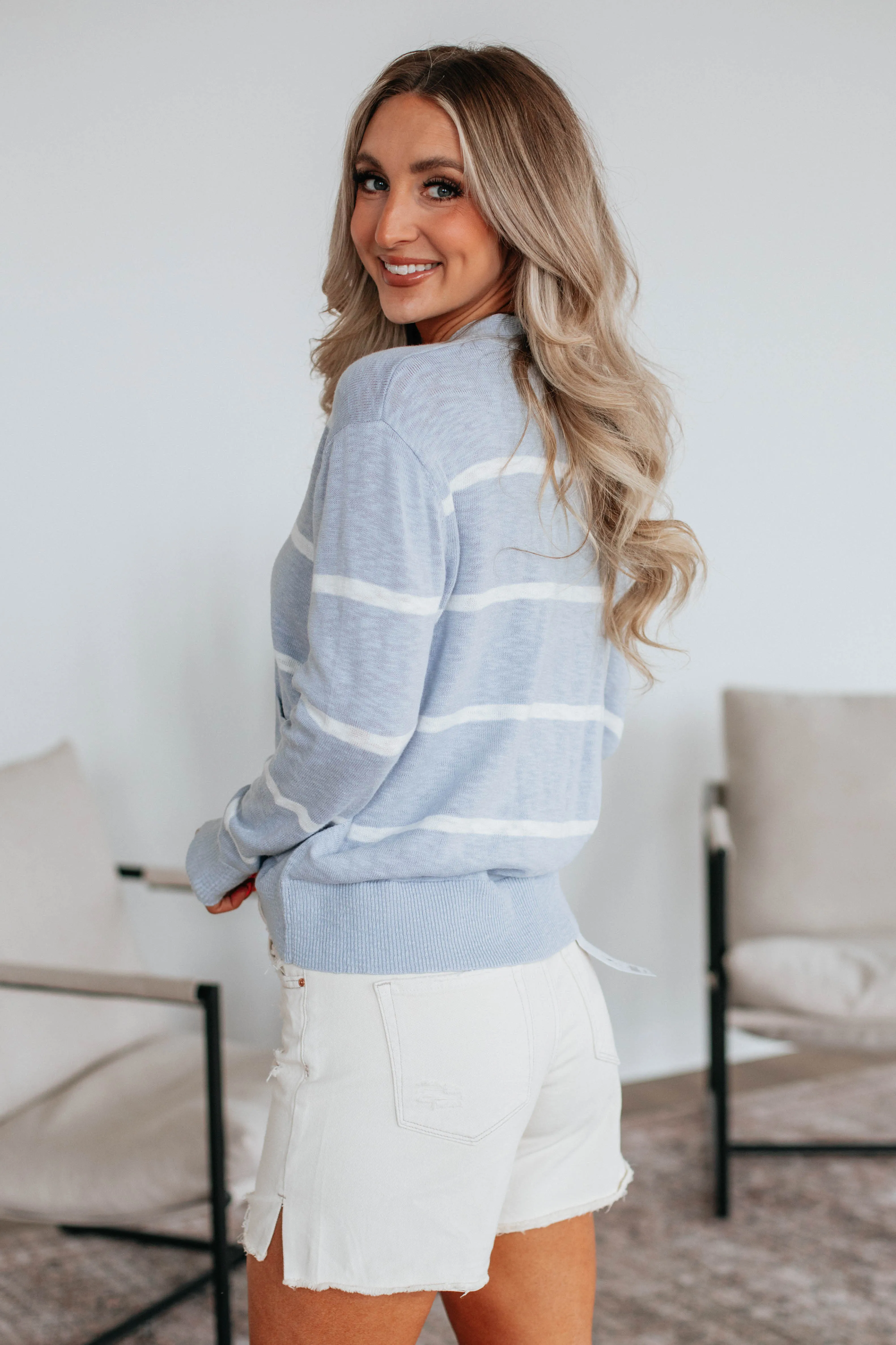 Marylou Striped Cardigan