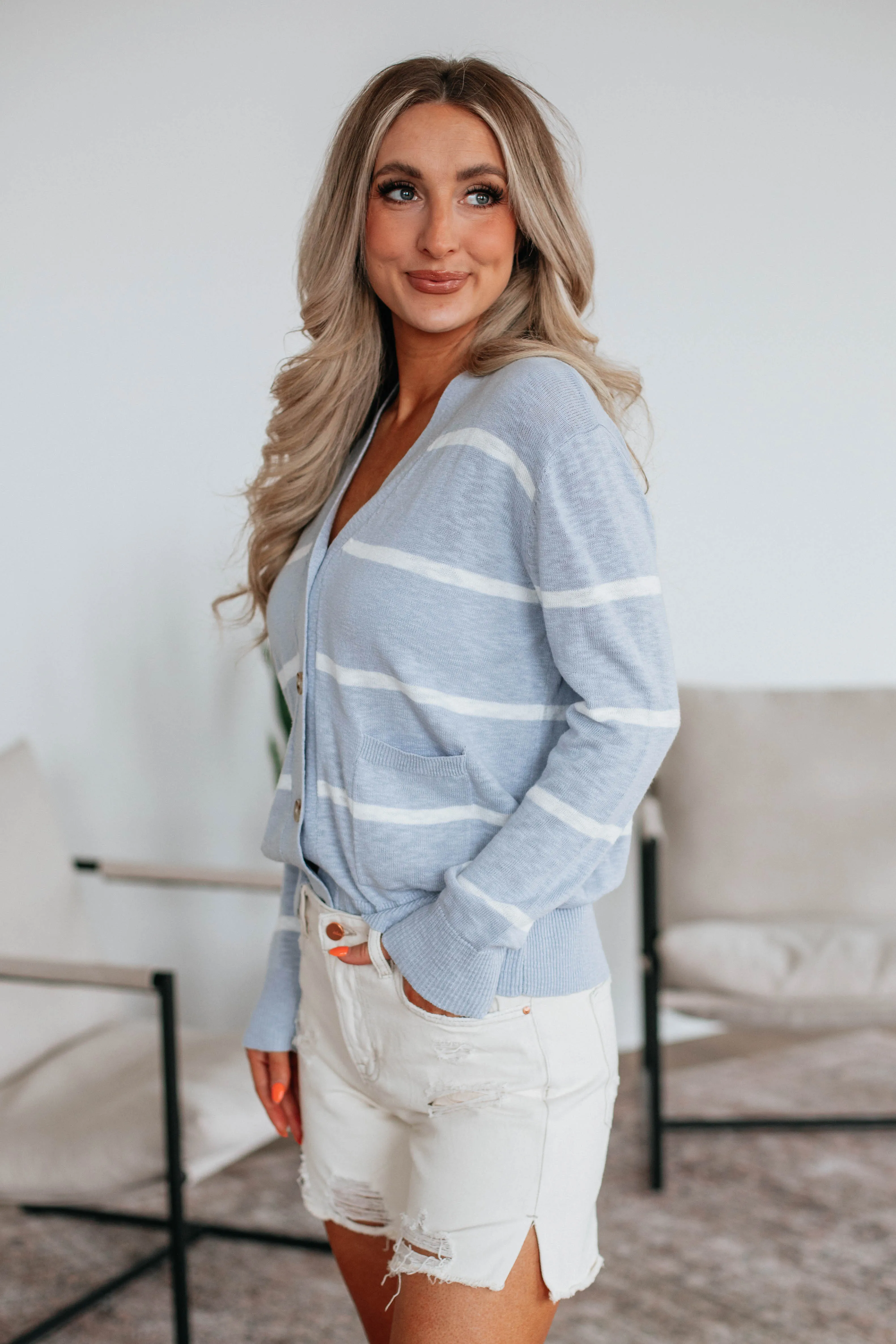 Marylou Striped Cardigan