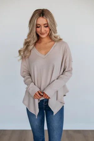 Matson Oversized Top - Beige