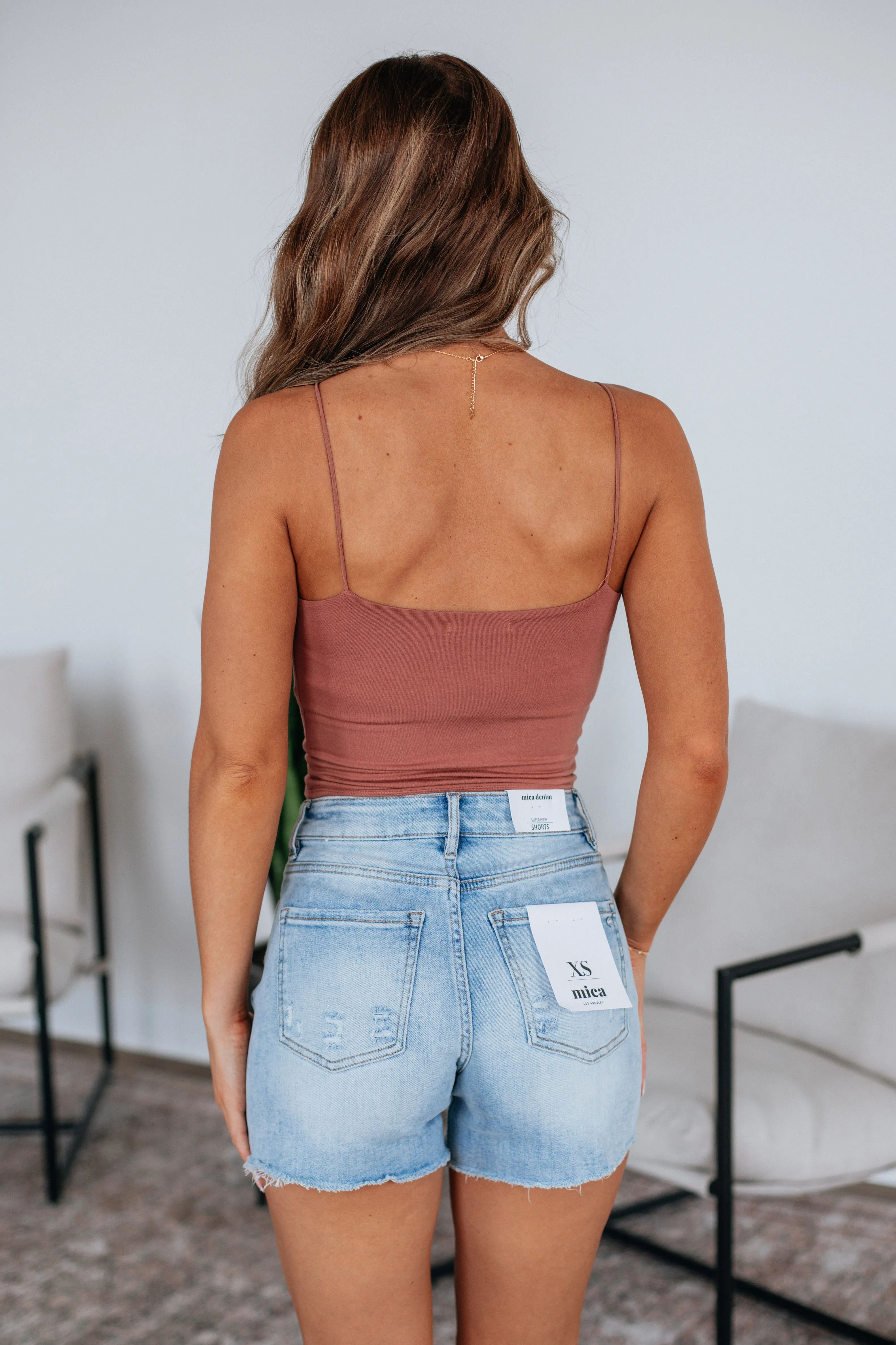 Mila Basic Tank - Terracotta