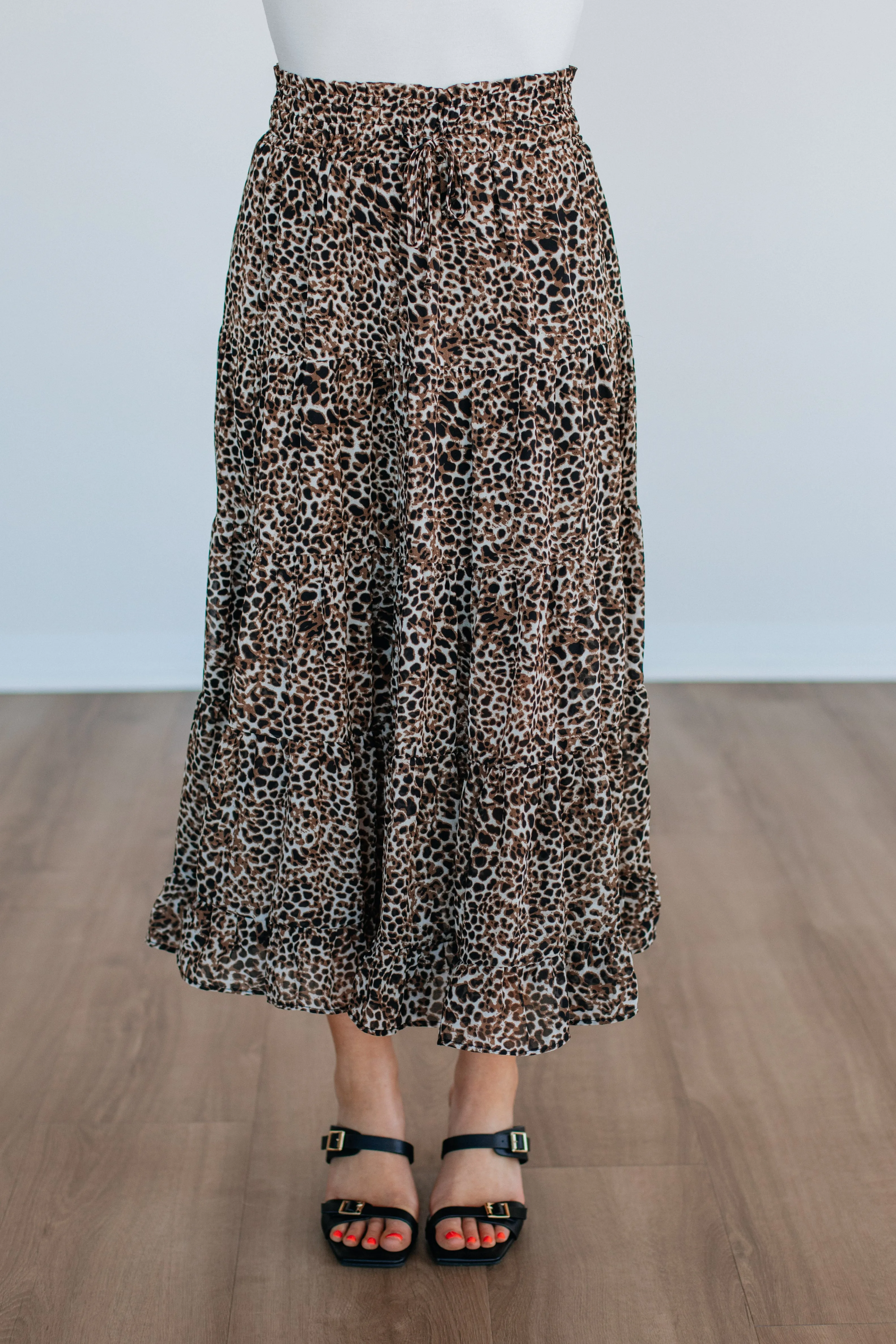 Nisha Leopard Skirt