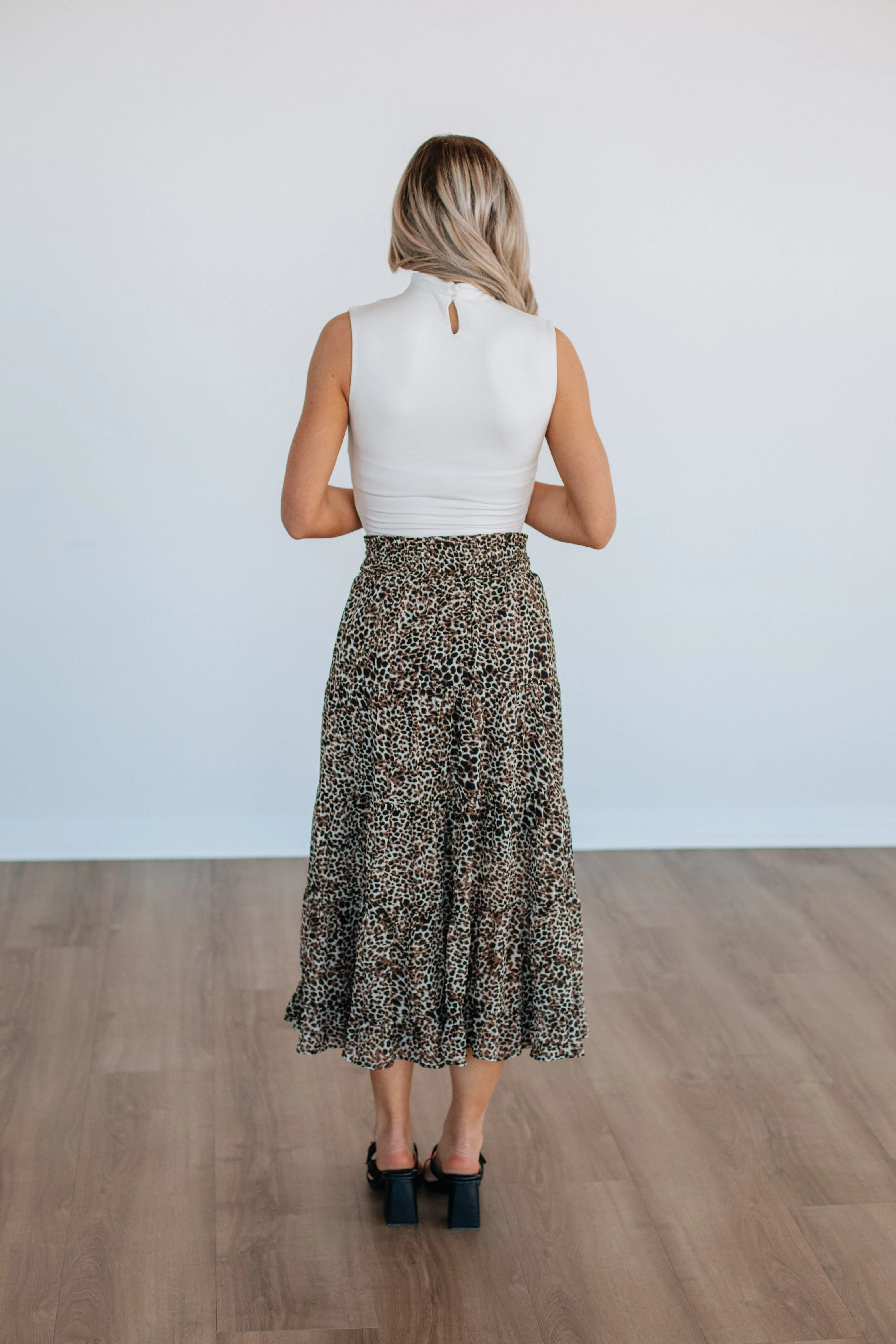 Nisha Leopard Skirt