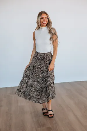 Nisha Leopard Skirt