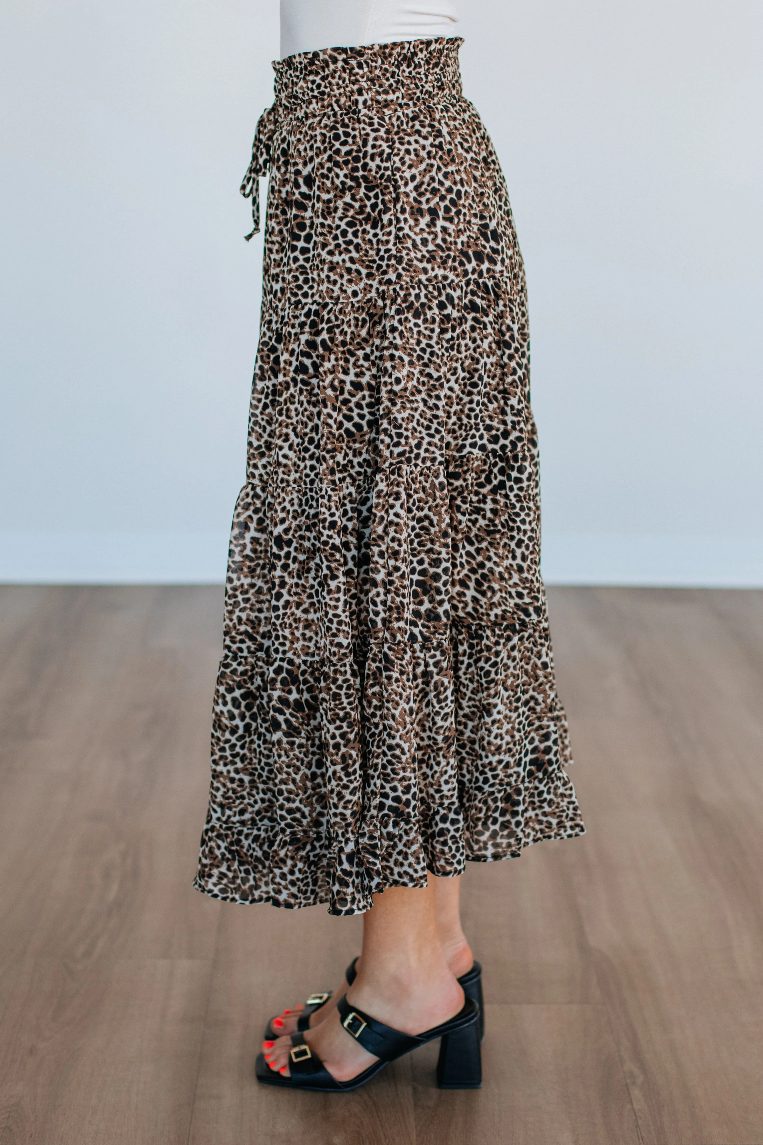 Nisha Leopard Skirt
