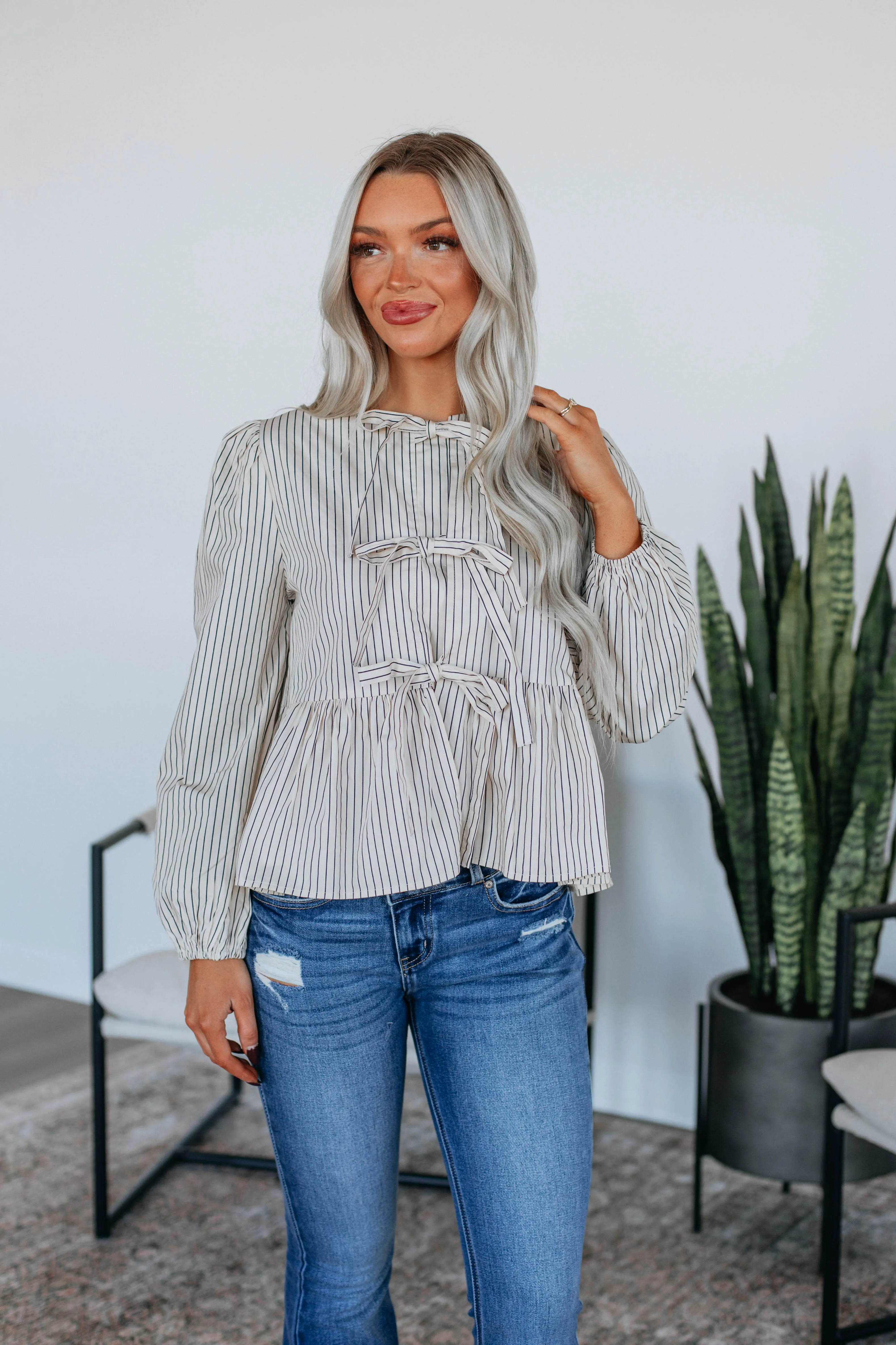 One Last Chance Top - Navy