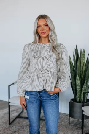 One Last Chance Top - Navy