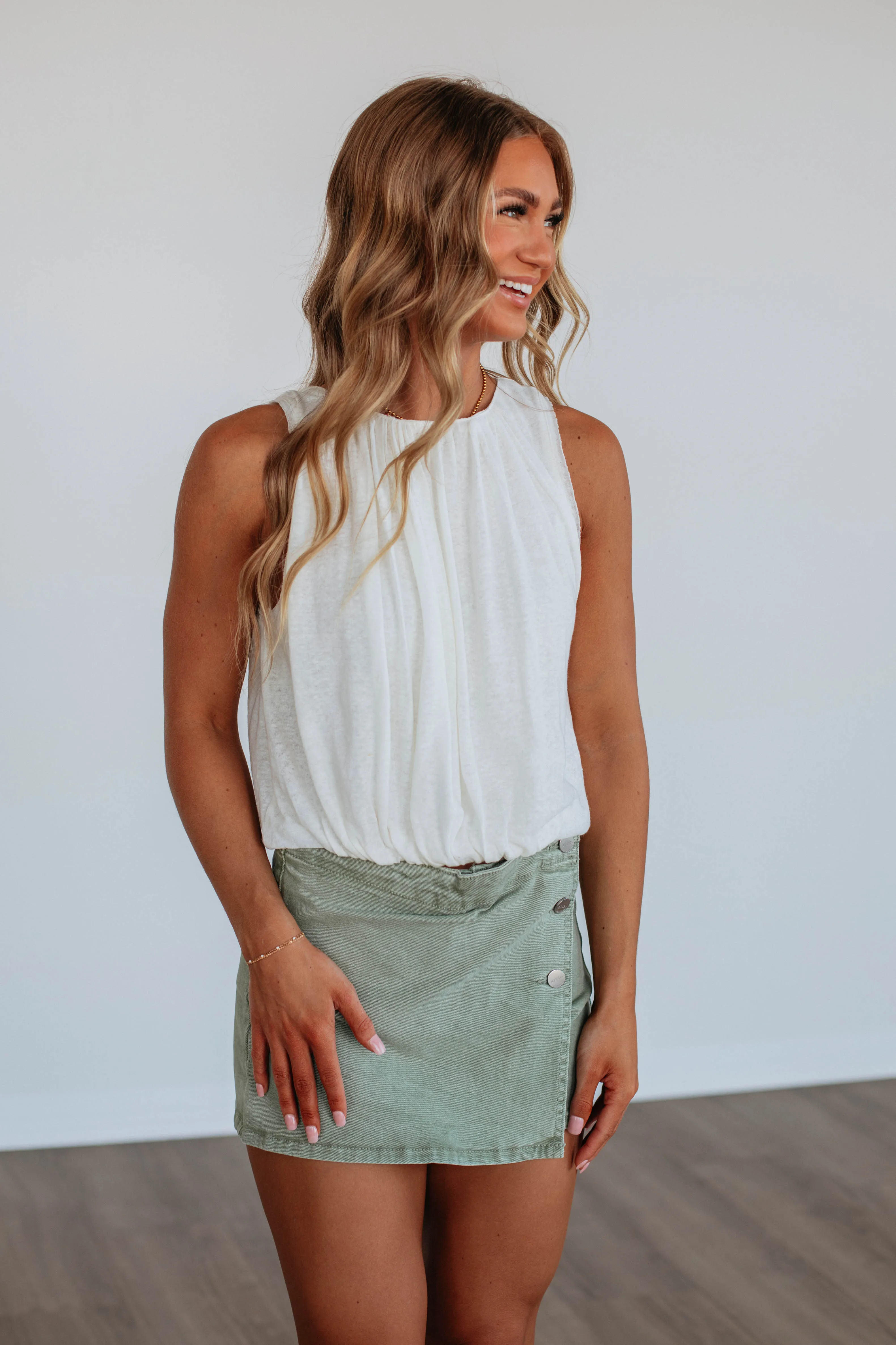 Pasha Linen Top