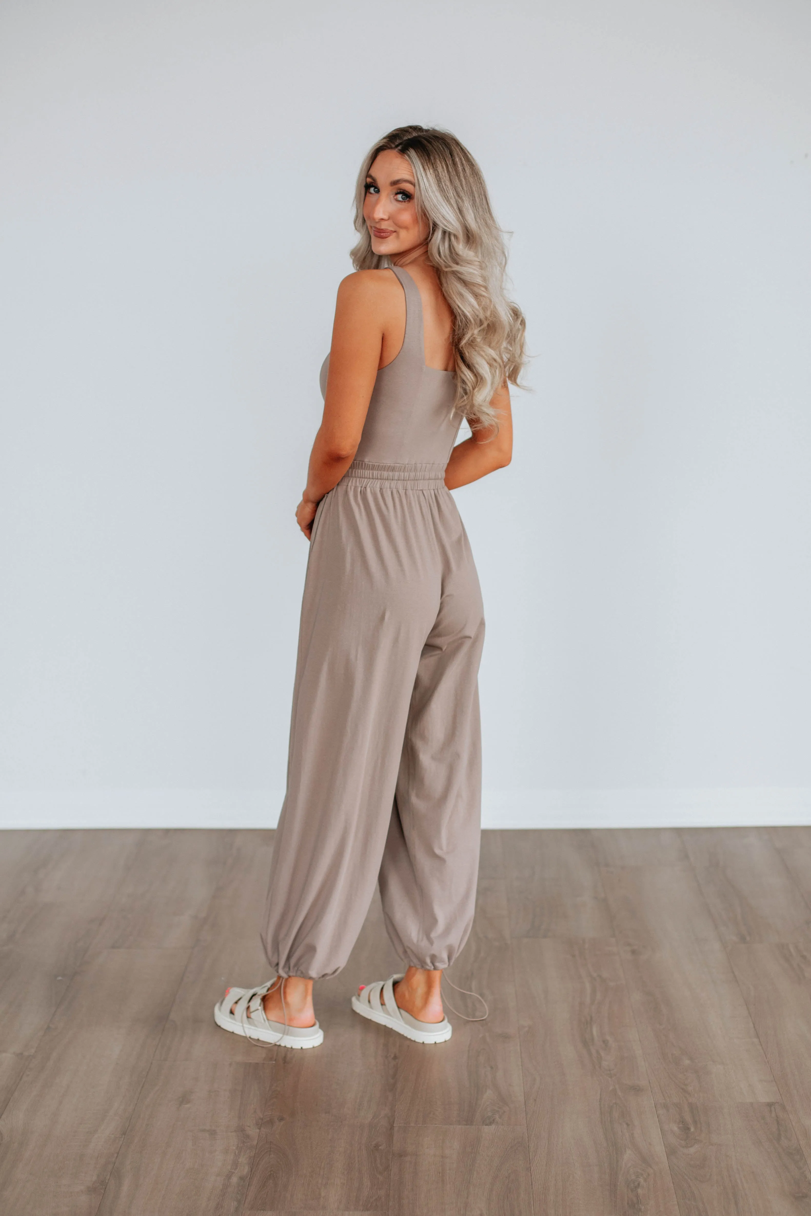 Quentin Jumpsuit - Taupe