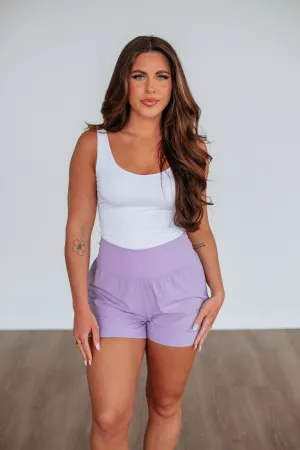Rayla Active Shorts - Lavender