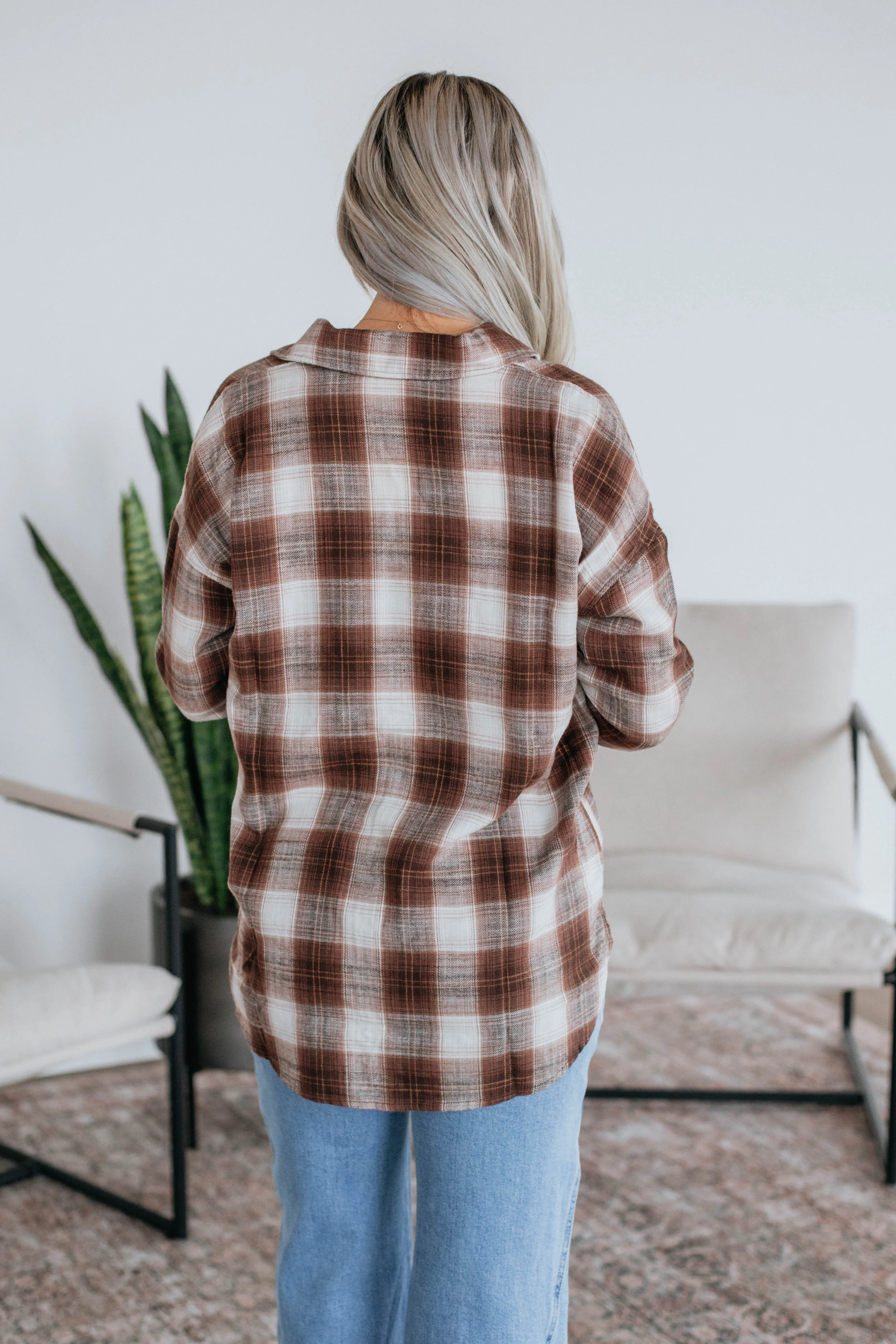 Rowson Flannel Top - Mocha