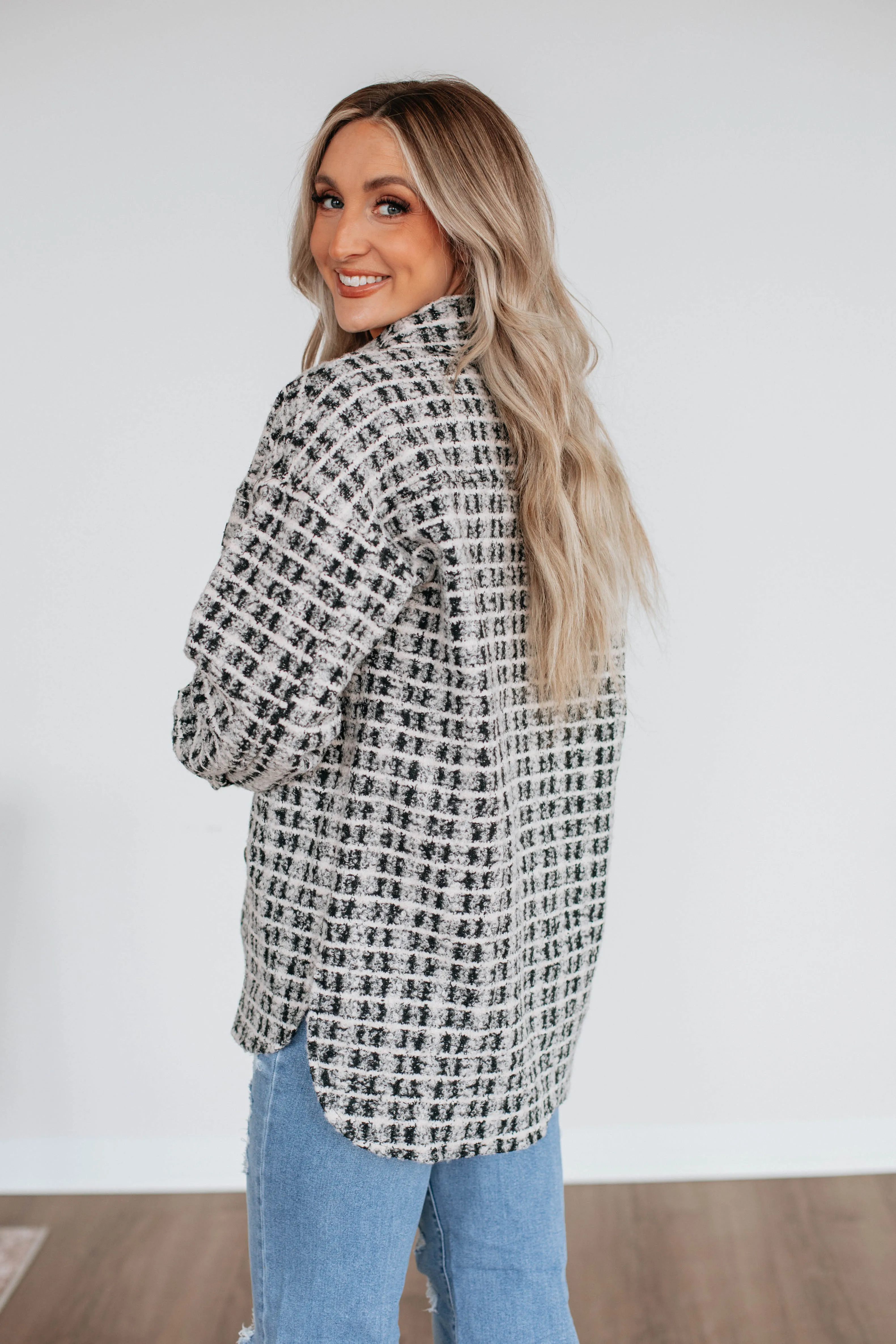 Setting New Standards Shacket - Black Mix