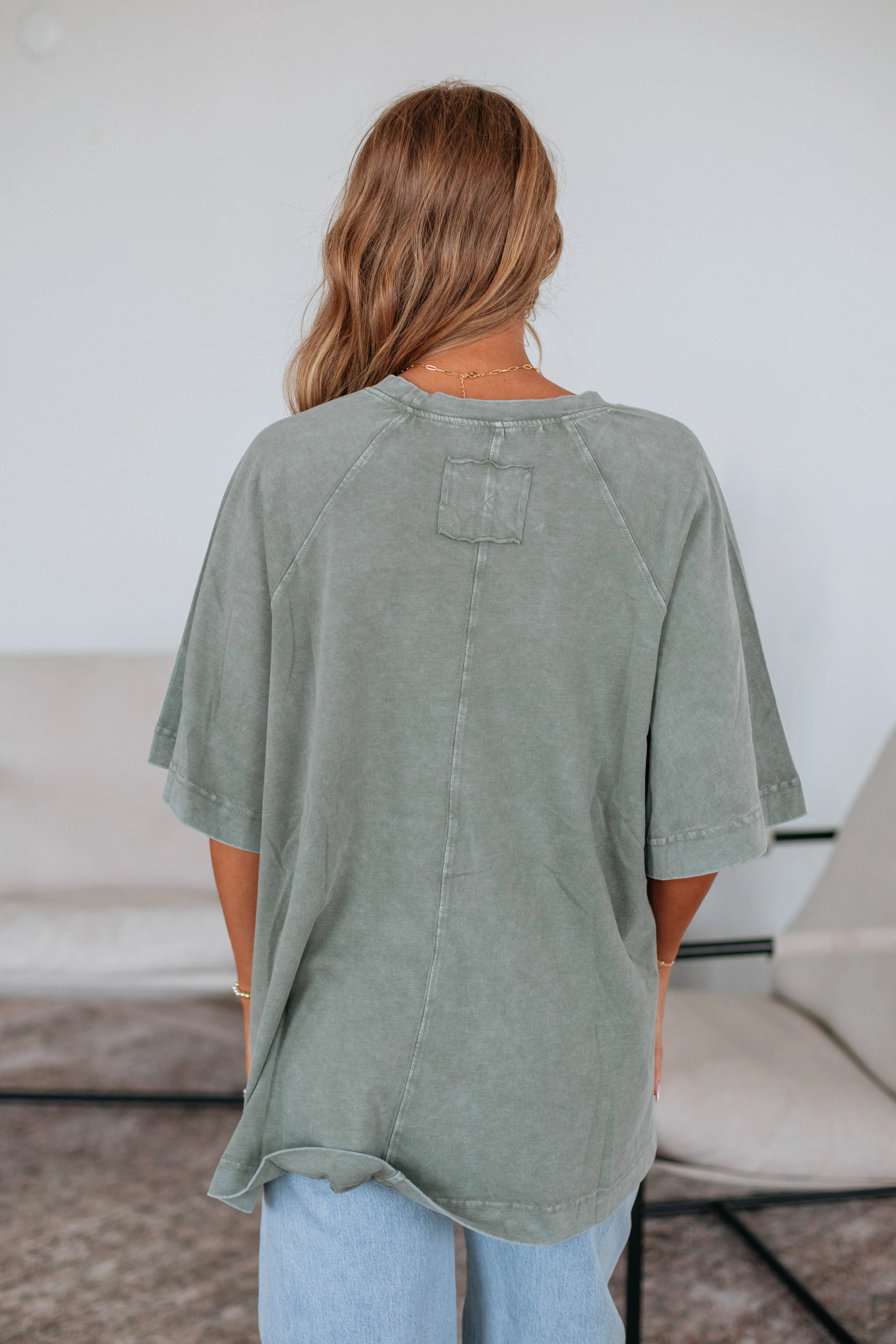 Skylen Oversized Tee - Moss