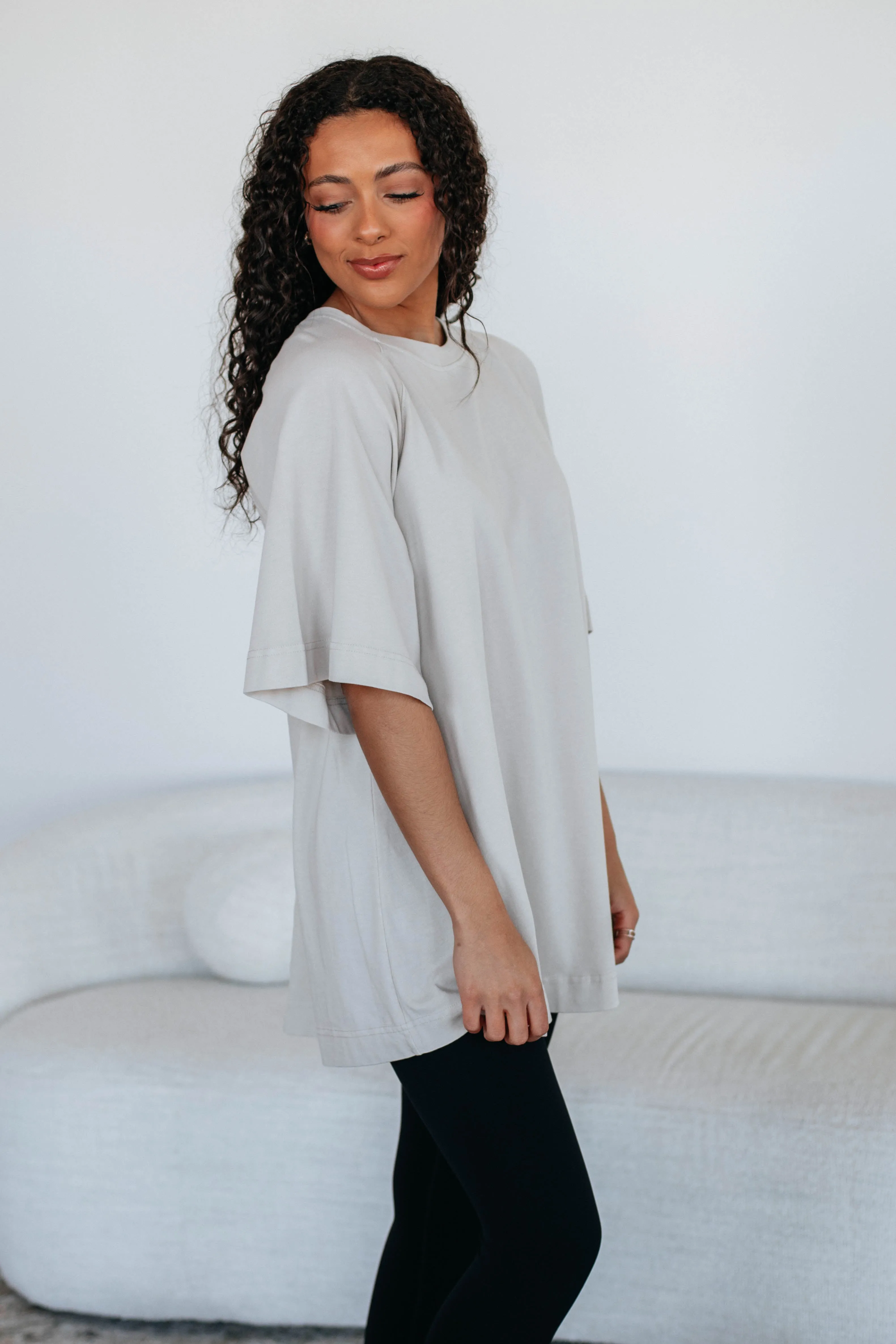 Skylen Oversized Tee - Natural