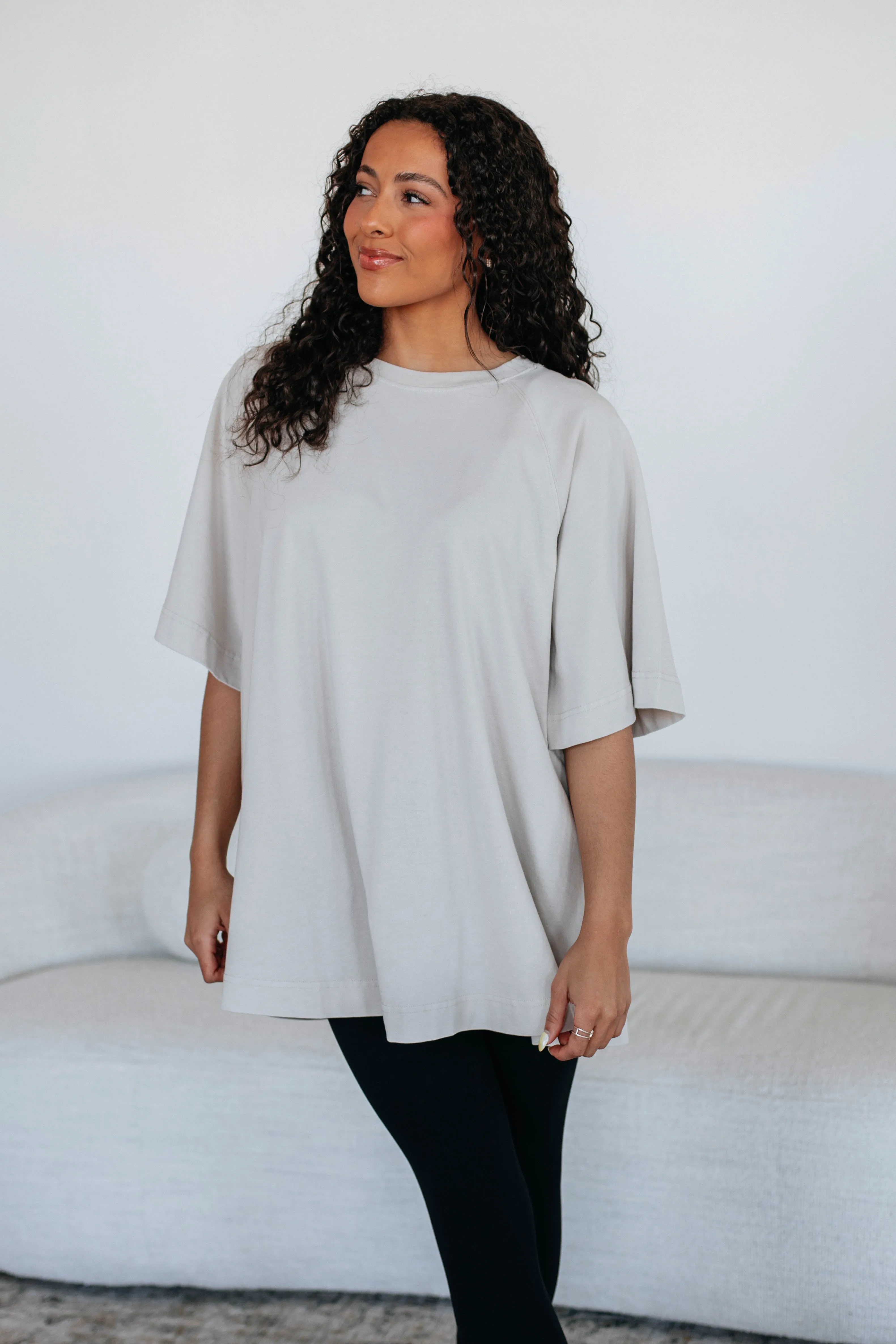 Skylen Oversized Tee - Natural