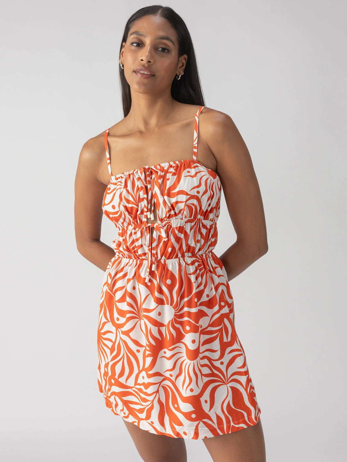 Sol Searcher Column Mini Dress White Sand