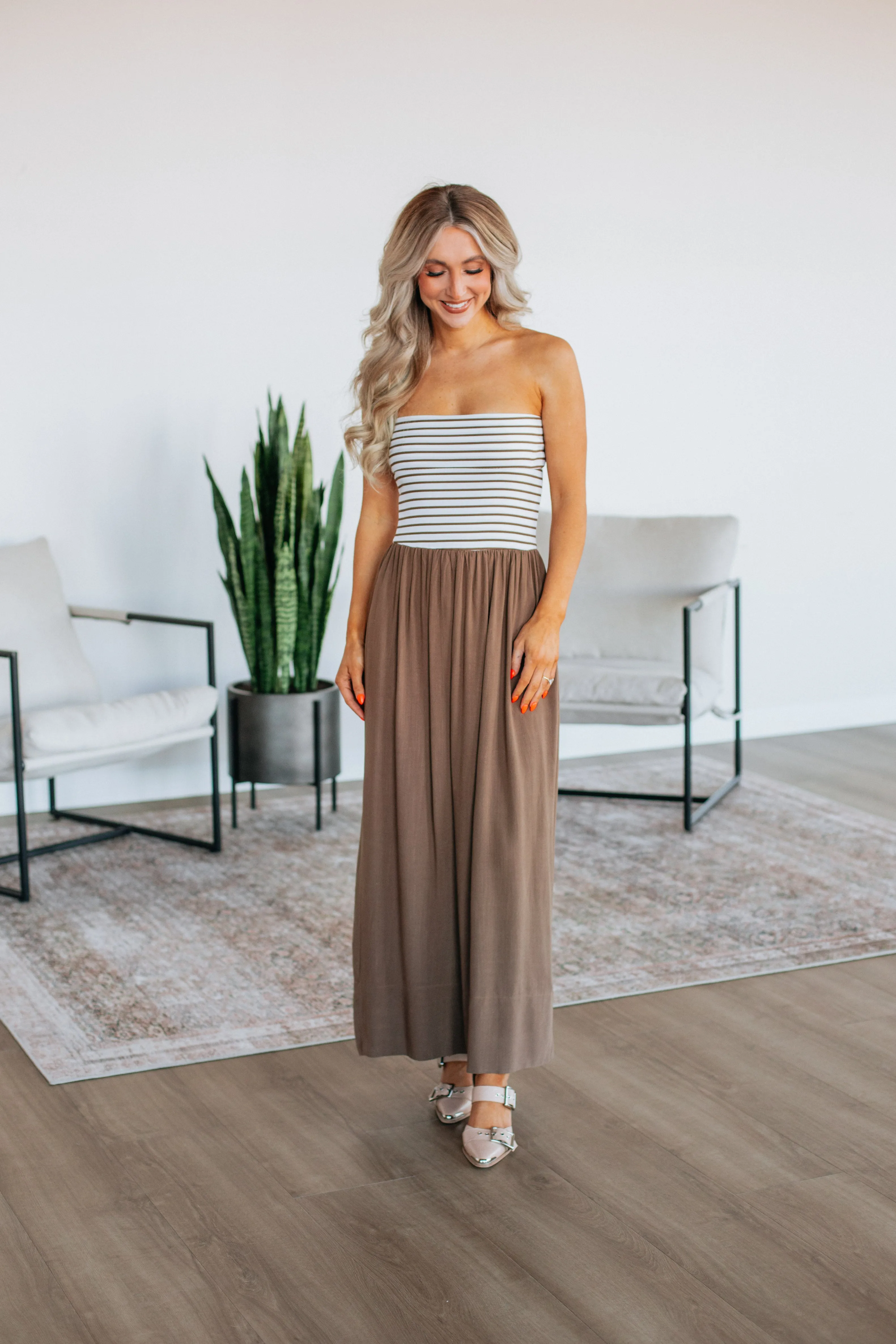 Tatia Contrast Dress