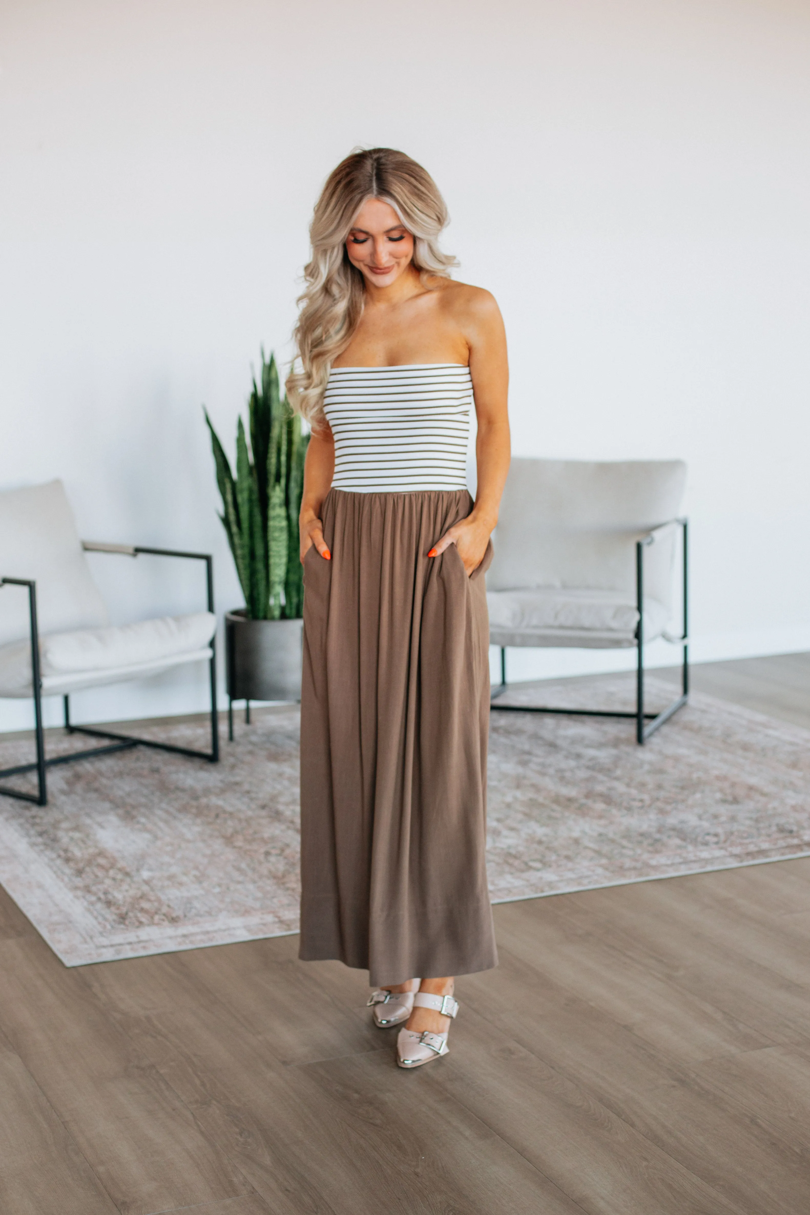Tatia Contrast Dress