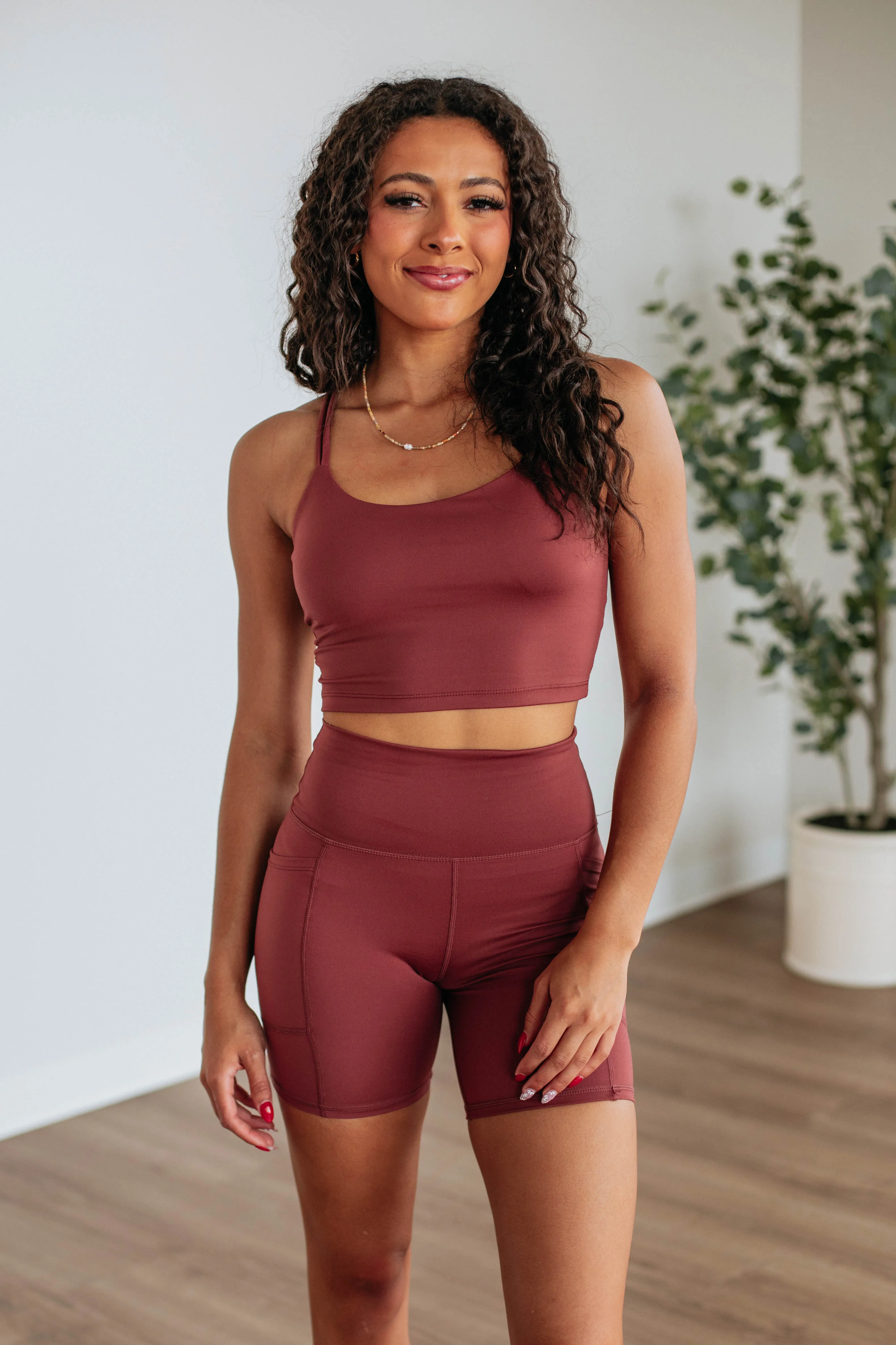 Tayten Biker Shorts - Spiced Sangria