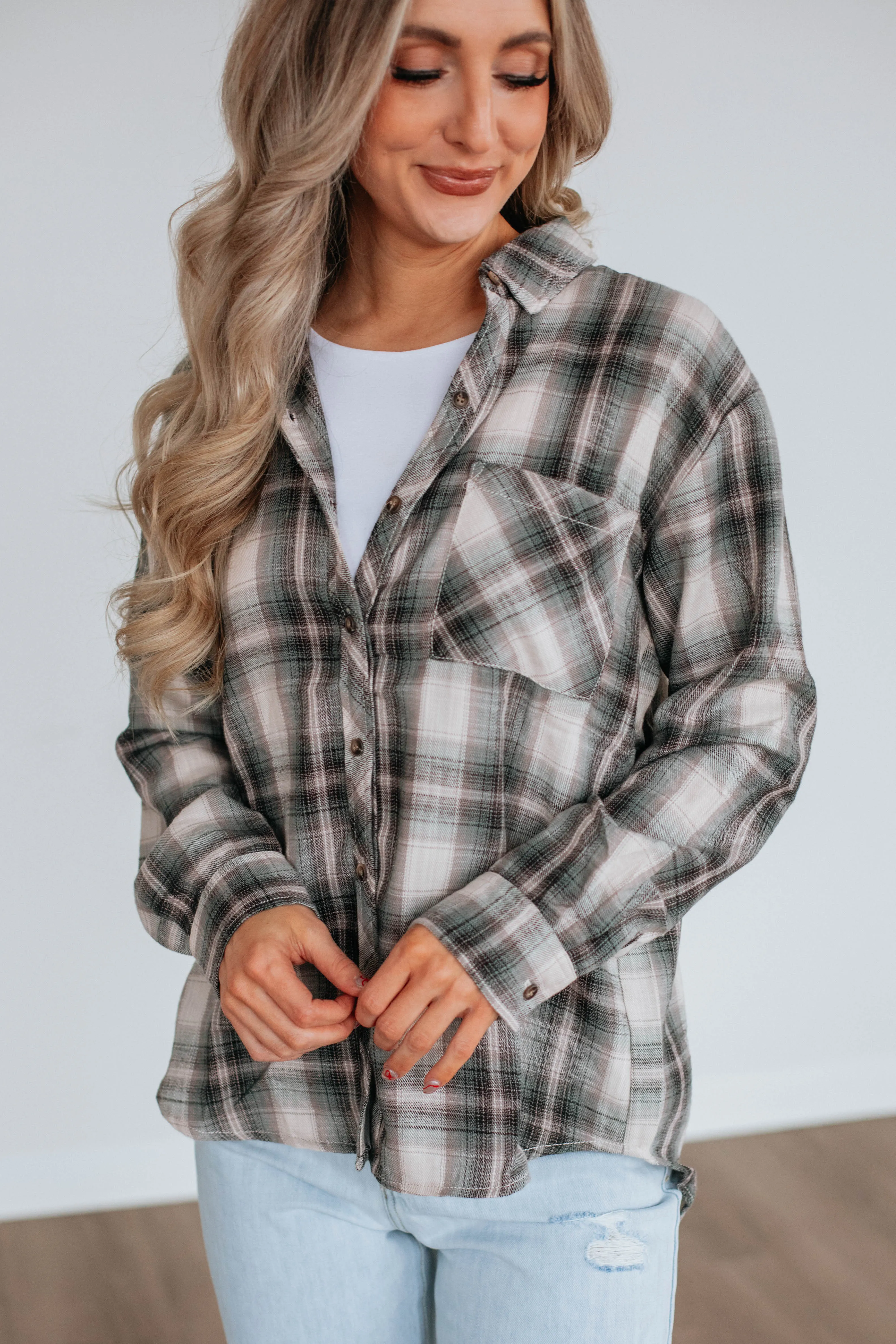 Teegan Flannel Top