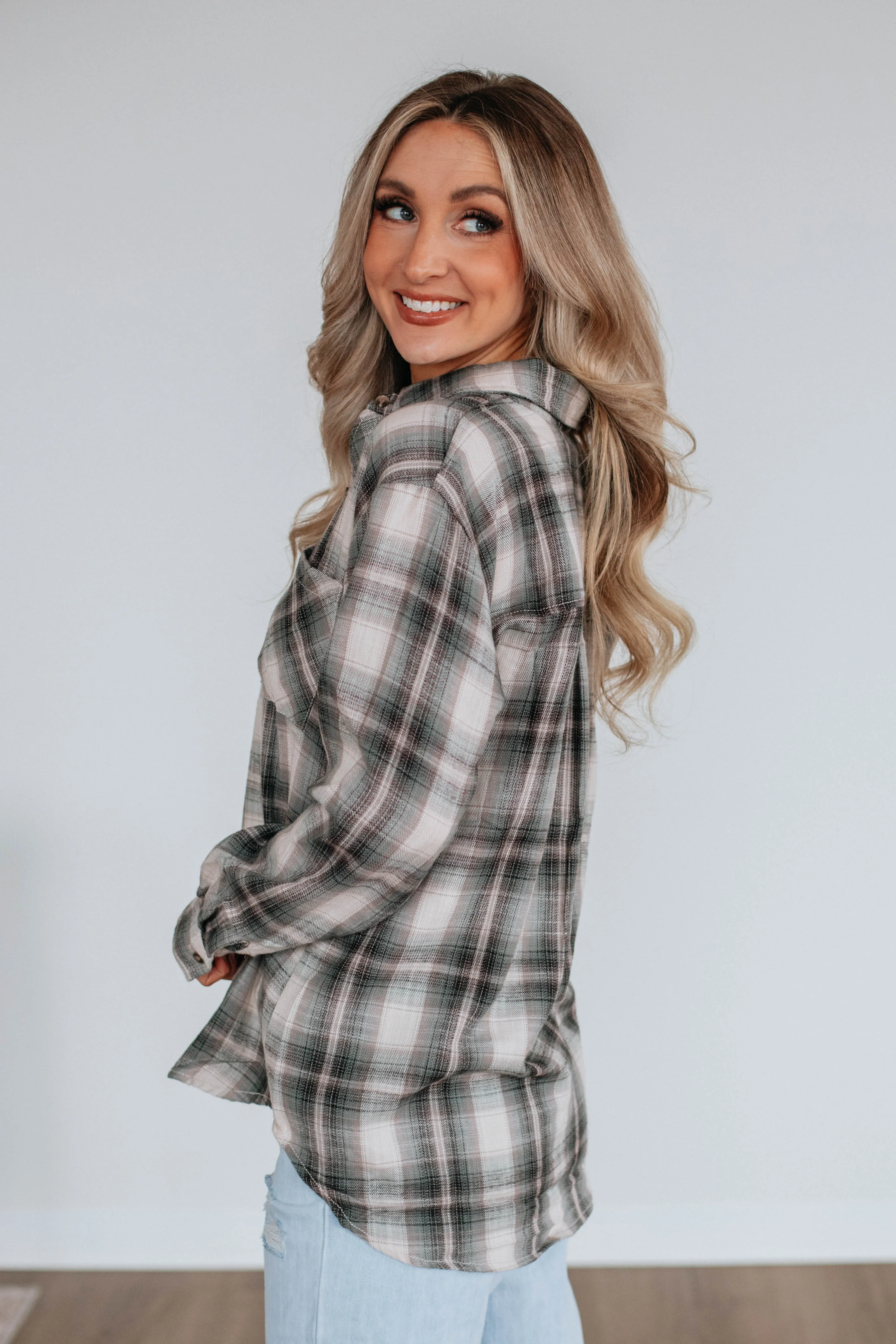 Teegan Flannel Top