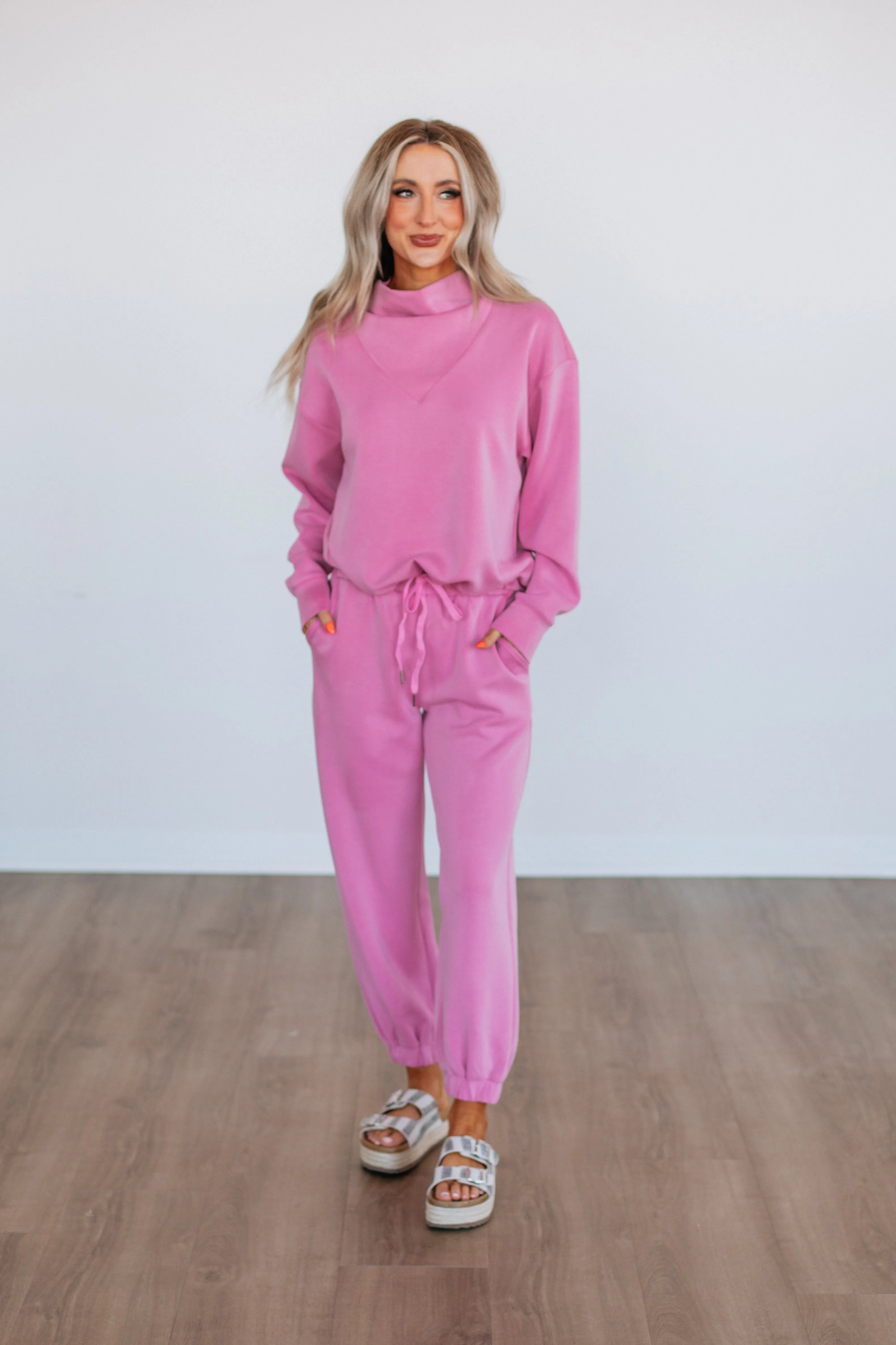 Teleri Lounge Top - Bubblegum
