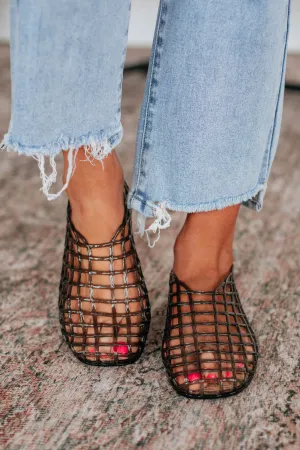 Totally Jelly Flats - Black