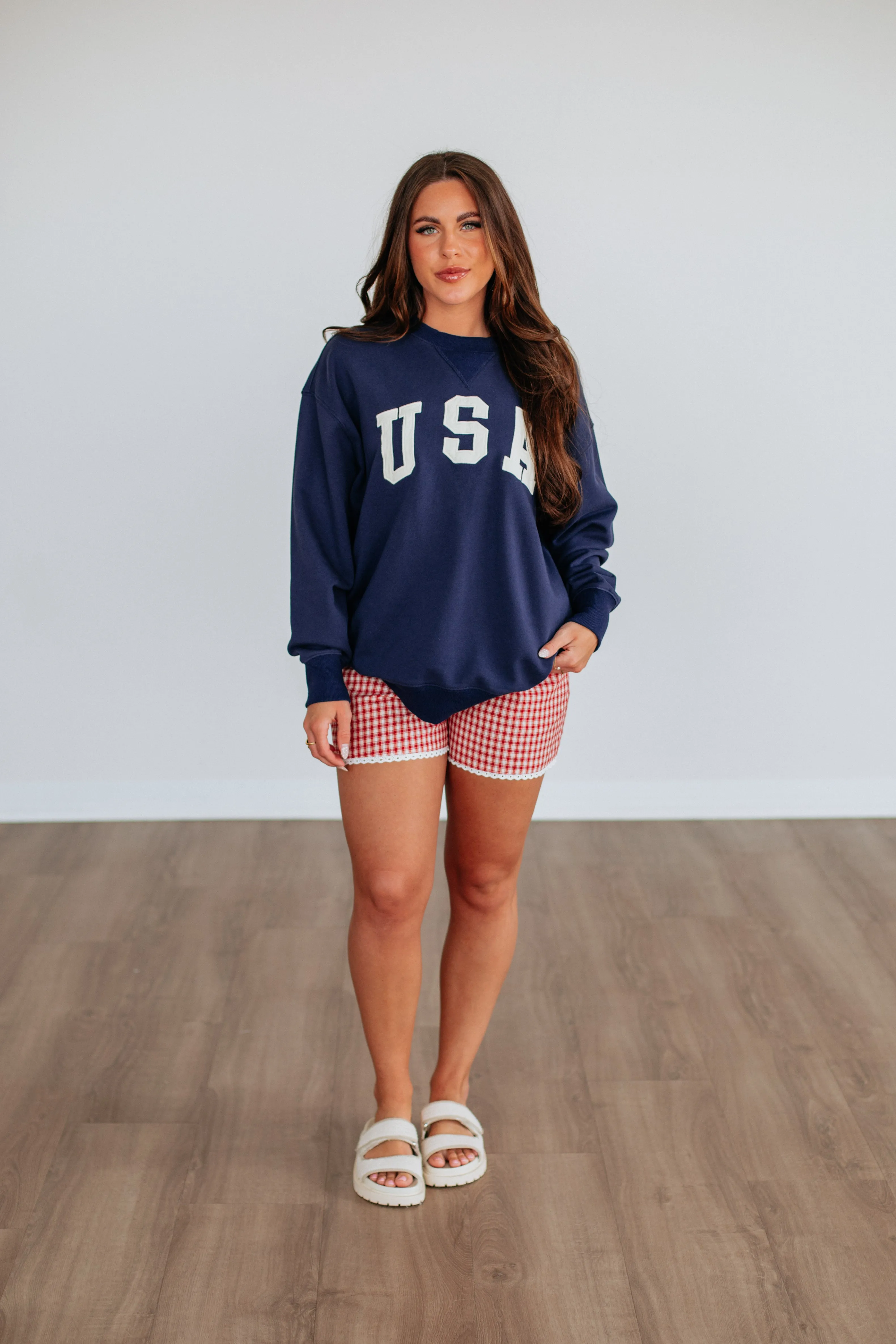 USA Pullover - Navy